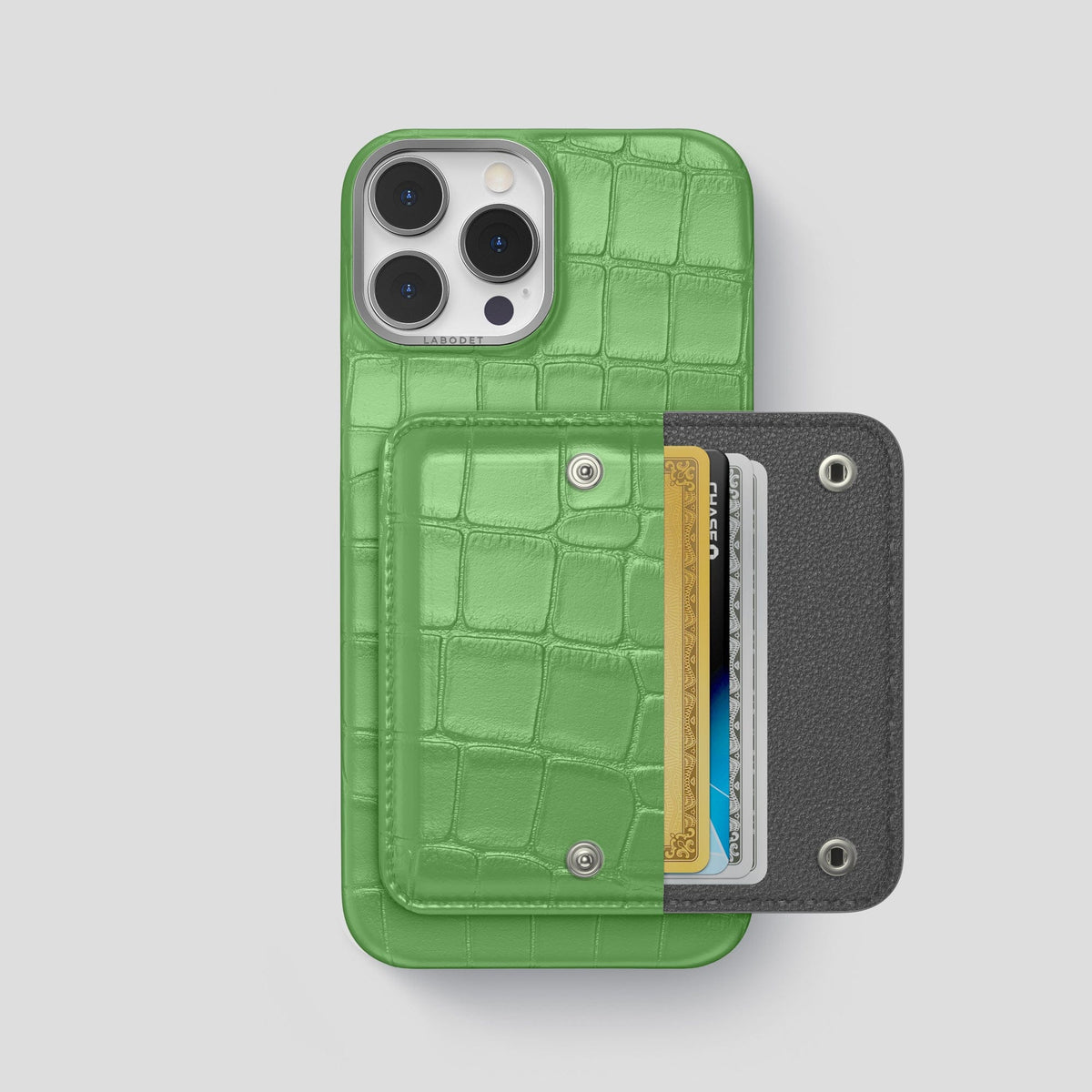 Apple-Green iPhone 13 Pro Max Envelope Alligator -2 | Apple-Green