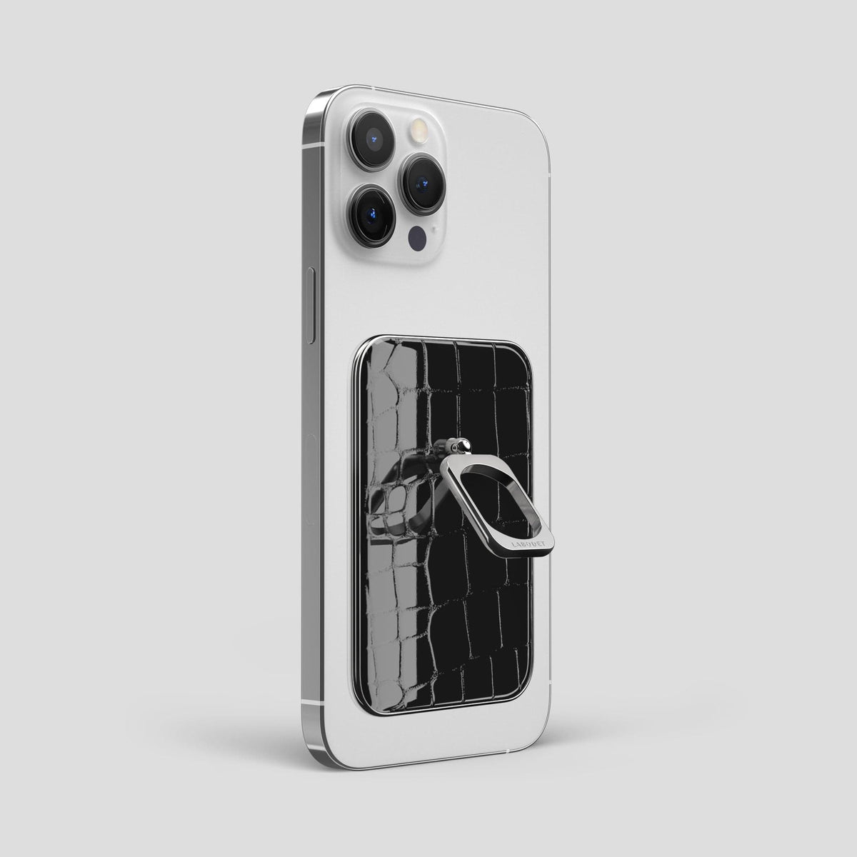 Black MagSafe Ring iPhone 13 Pro Max with Steel Metal -1 | Black-Steel