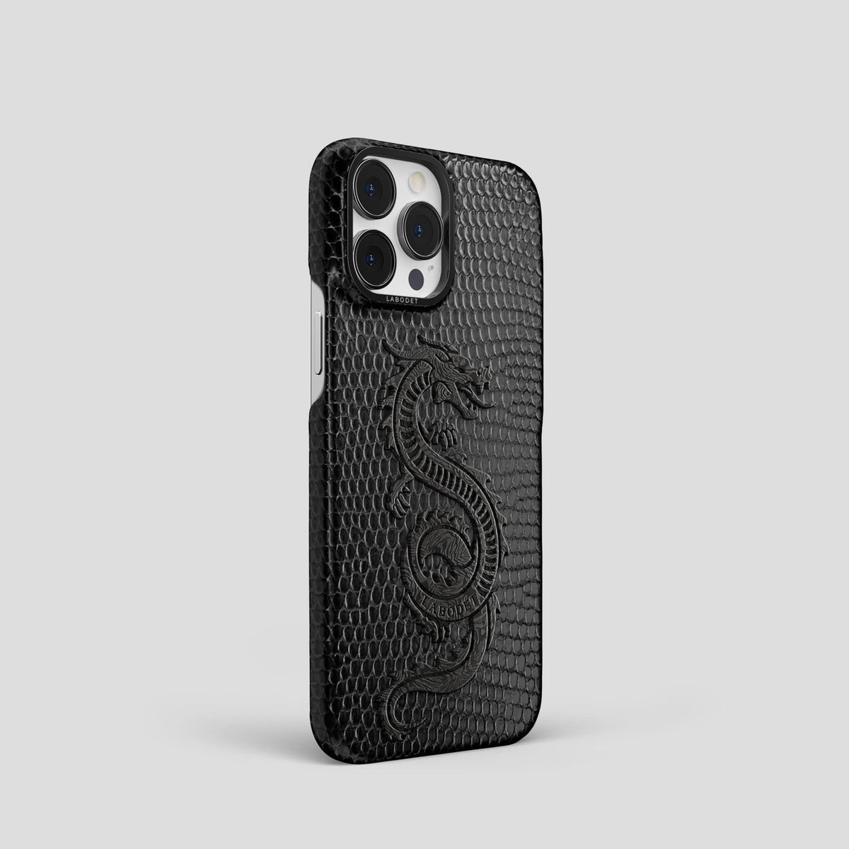 Black iPhone 13 Pro Classic Case with Black Metal -2 | Black-Black