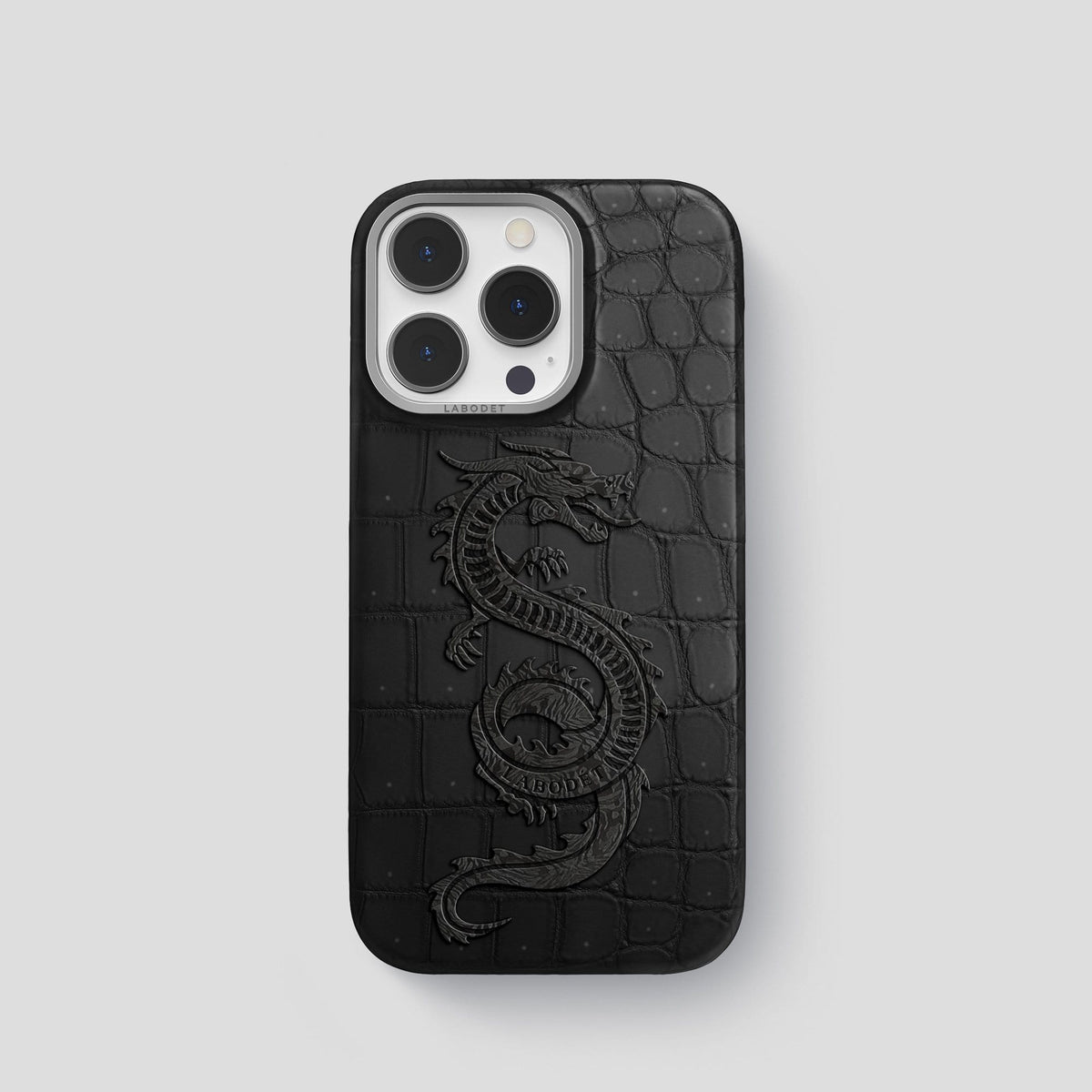 Black iPhone 13 Pro Classic Case with Steel Metal -1 | Black-Steel