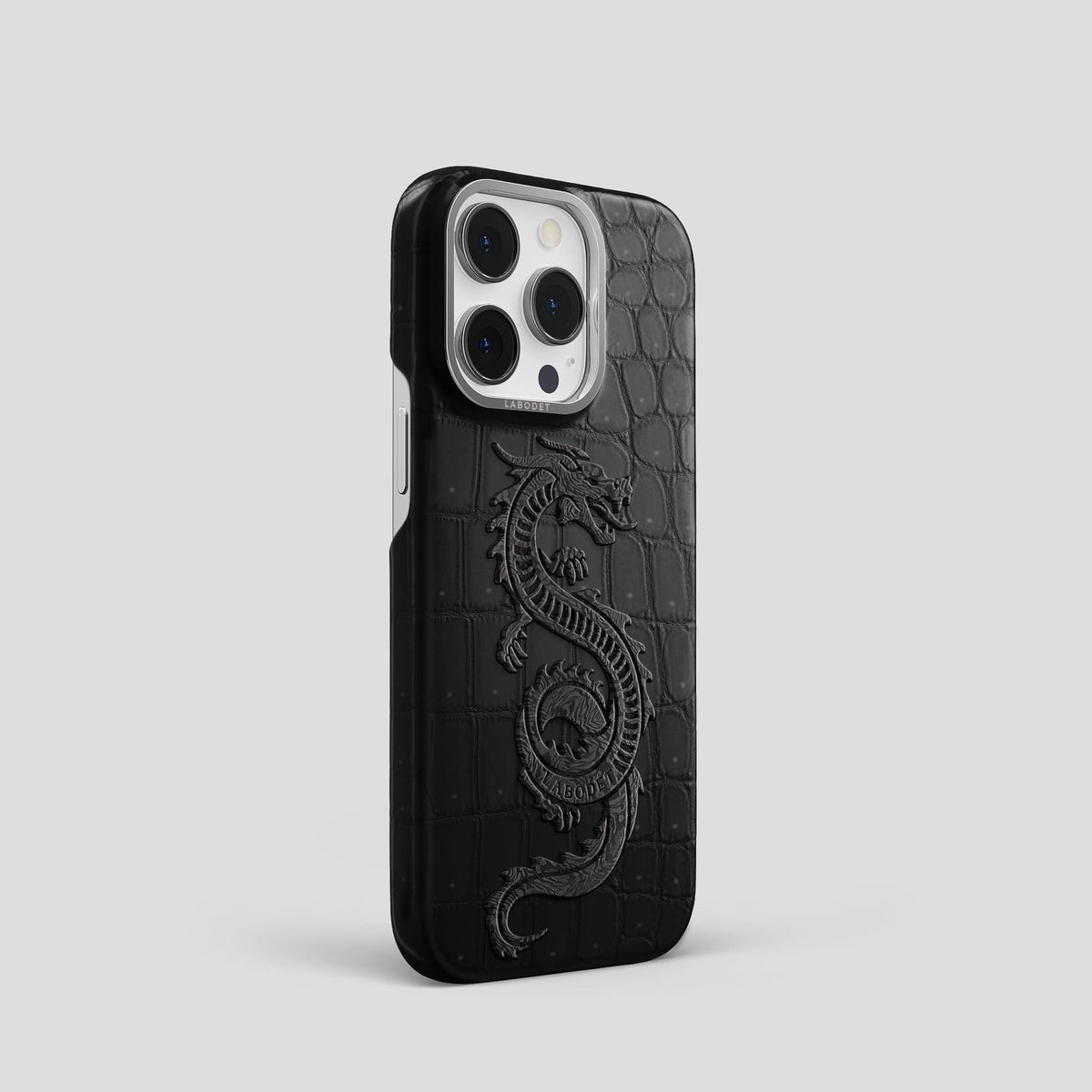 Black iPhone 13 Pro Classic Case with Steel Metal -2 | Black-Steel