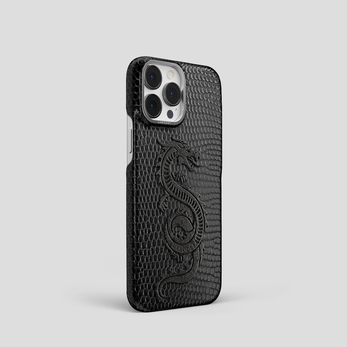 Black iPhone 13 Pro Classic Case with Steel Metal -2 | Black-Steel