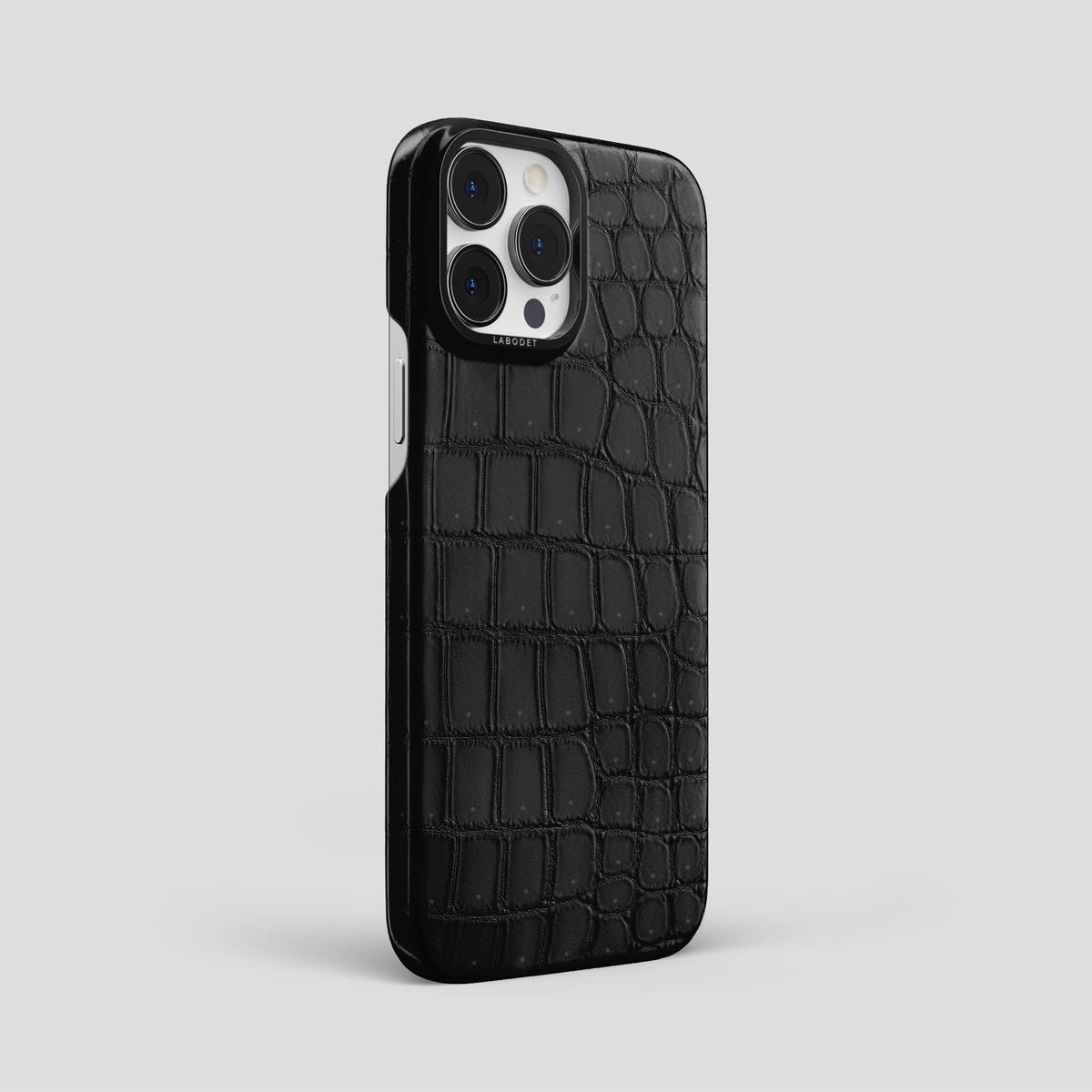 Black iPhone 13 Pro Max Classic Case with Black Metal -2 | Black-Black