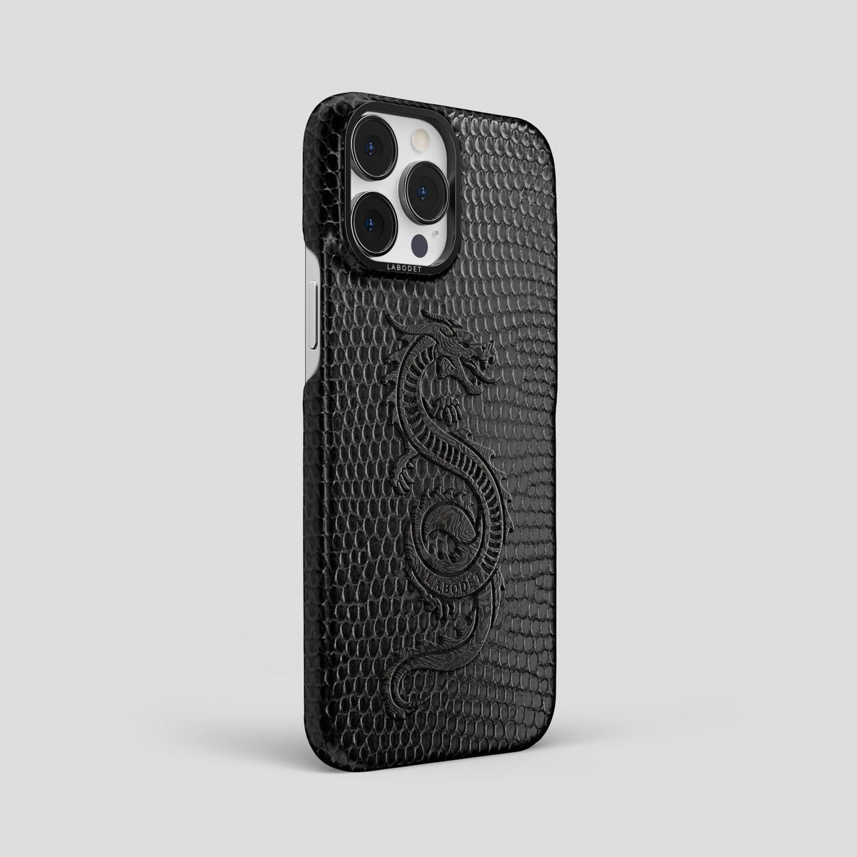 Black iPhone 13 Pro Max Classic Case with Black Metal -2 | Black-Black