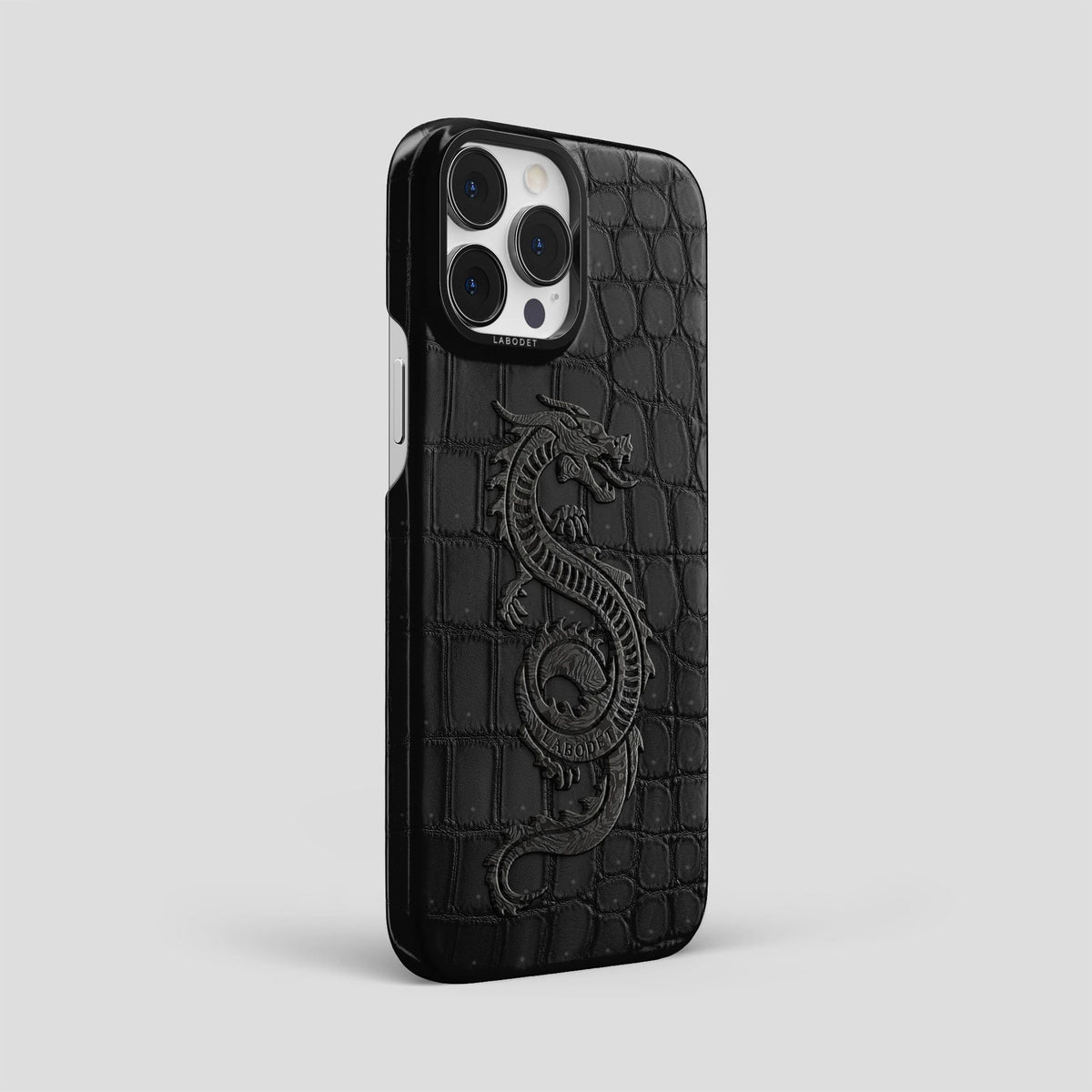 Black iPhone 13 Pro Max Classic Case with Black Metal -2 | Black-Black