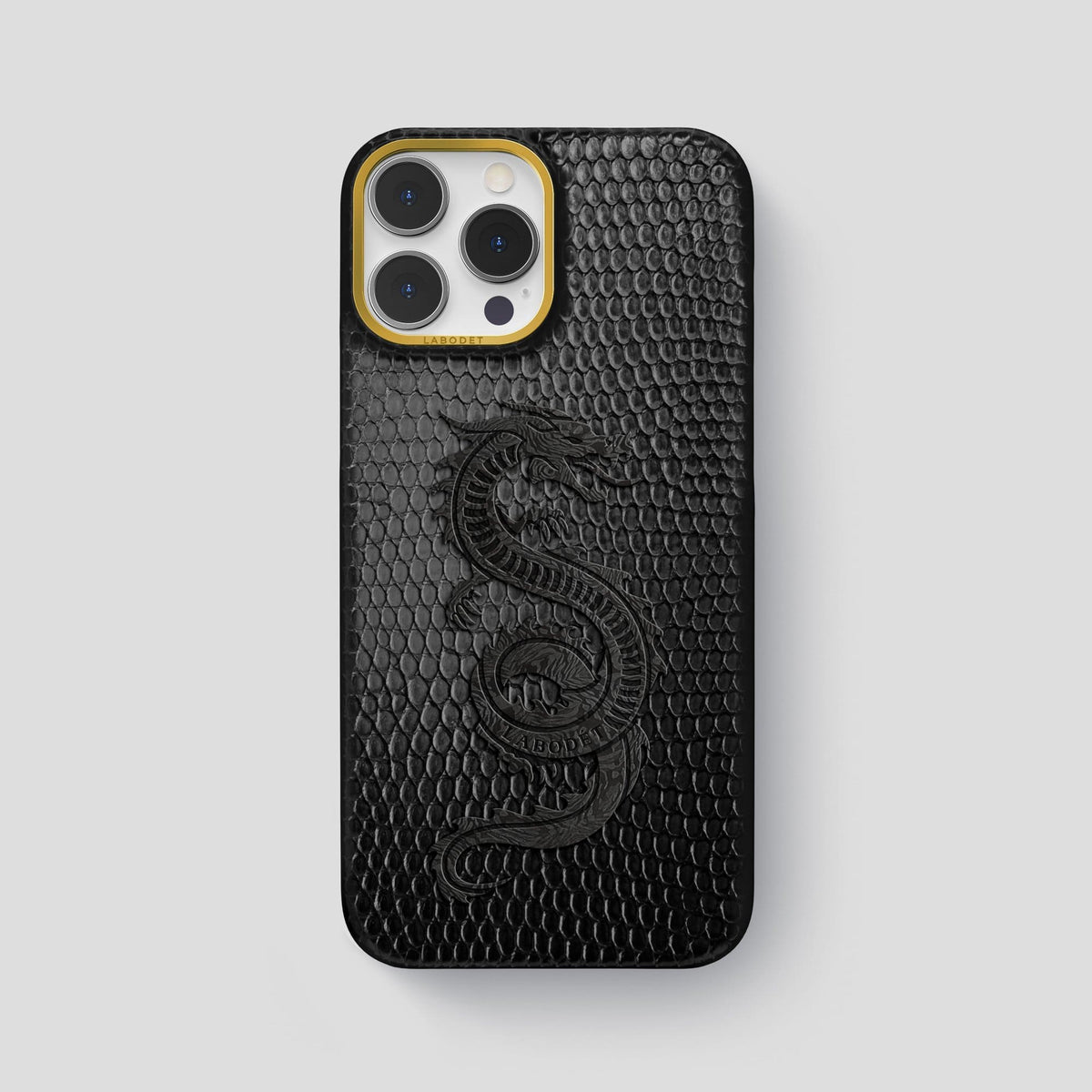 Black iPhone 13 Pro Max Classic Case with Gold Metal -1 | Black-Gold