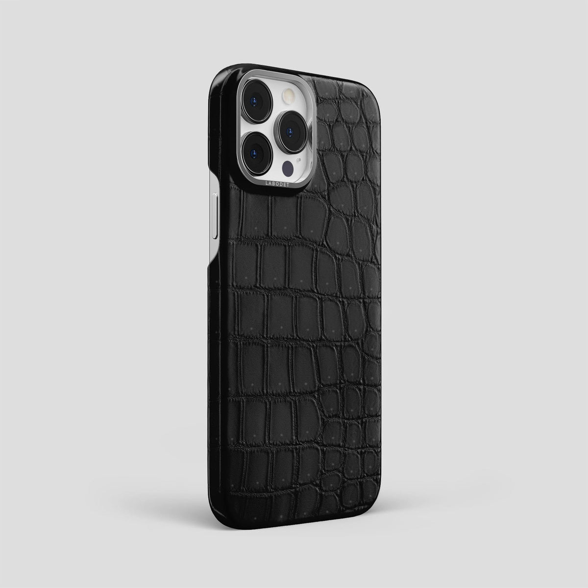Black iPhone 13 Pro Max Classic Case with Steel Metal -2 | Black-Steel