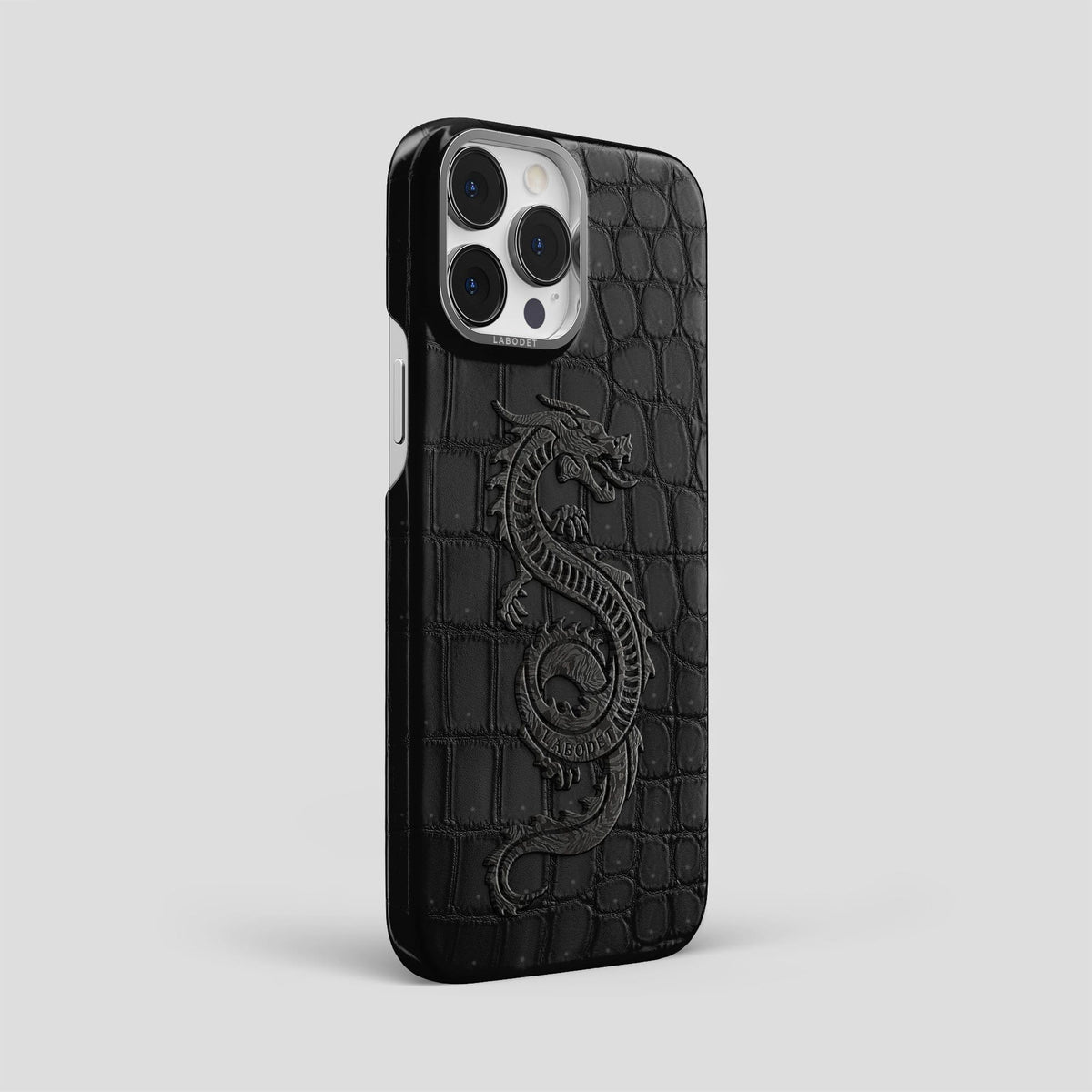 Black iPhone 13 Pro Max Classic Case with Steel Metal -2 | Black-Steel
