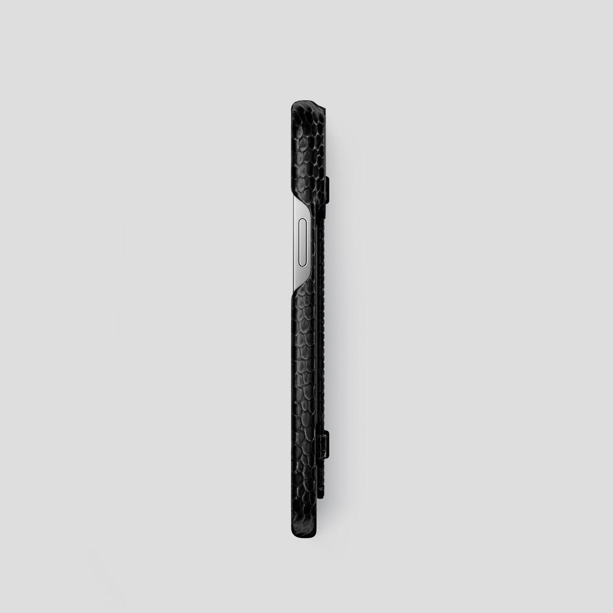 Black iPhone 13 Pro Strap Case with Black Metal -3 | Black-Black