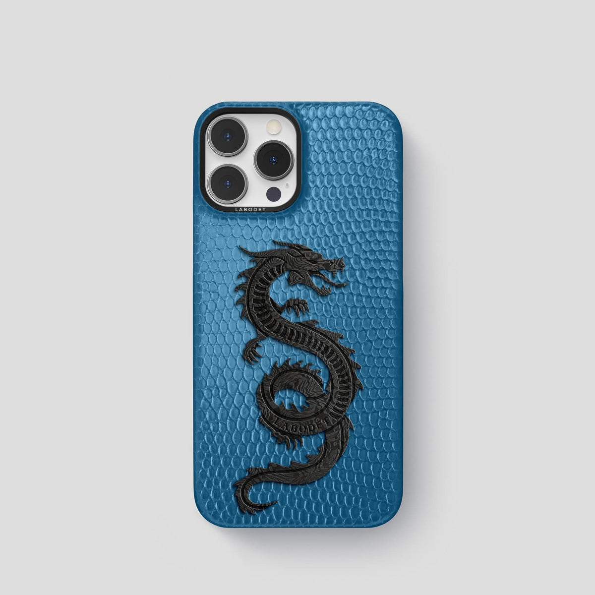 Blue iPhone 13 Pro Classic Case with Black Metal -1 | Blue-Black