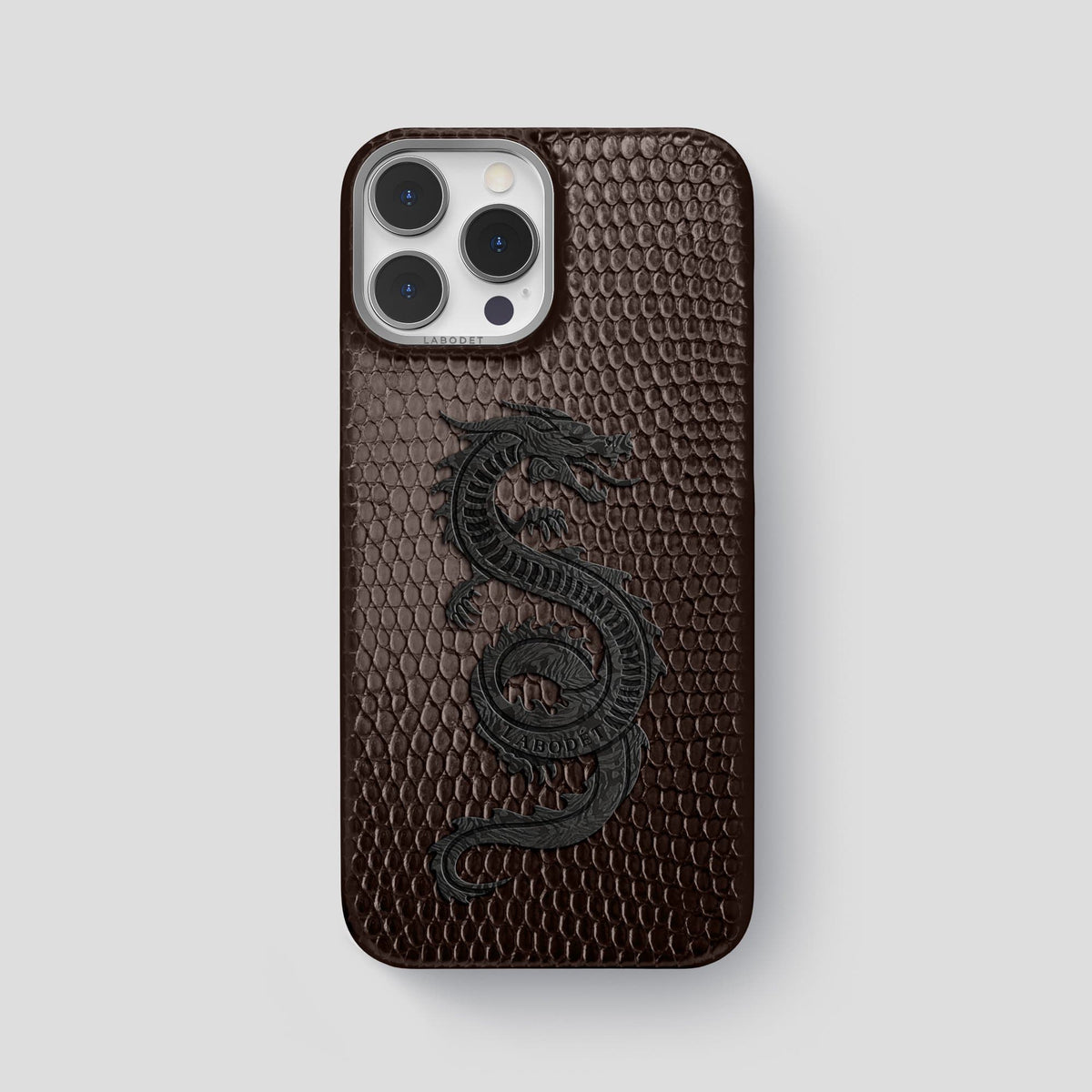 Brown iPhone 13 Pro Max Classic Case with Steel Metal -1 | Brown-Steel