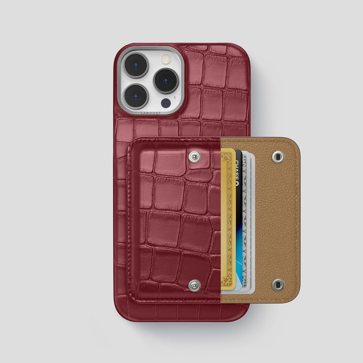 Burgundy iPhone 13 Pro Max Envelope Alligator -2| Burgundy