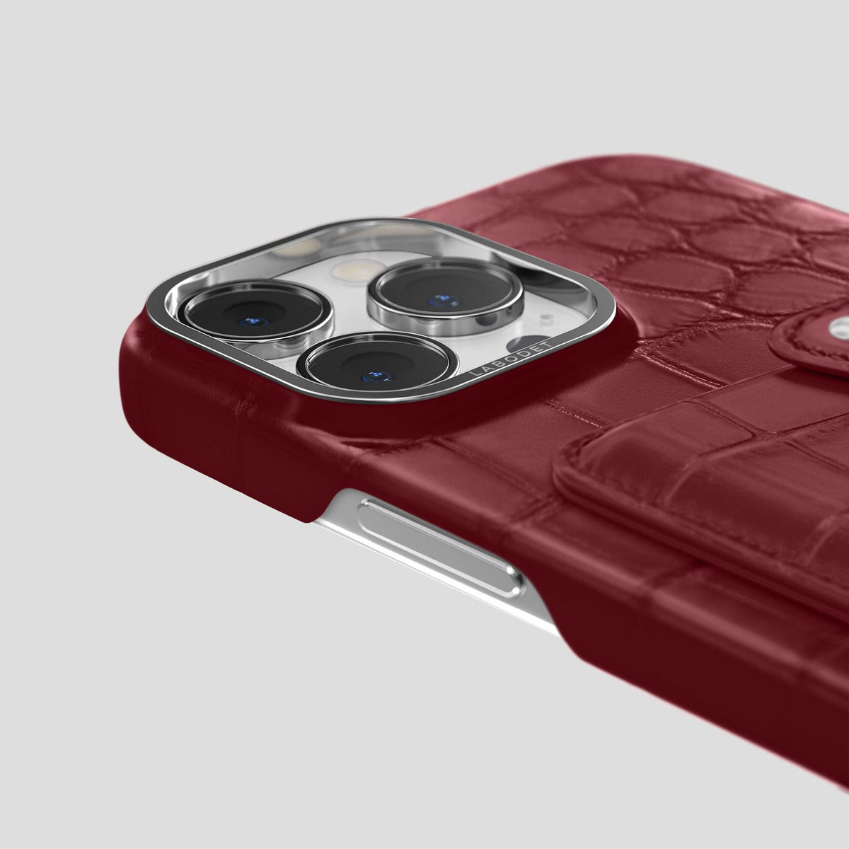Burgundy iPhone 13 Pro Max Envelope Alligator -5 | Burgundy
