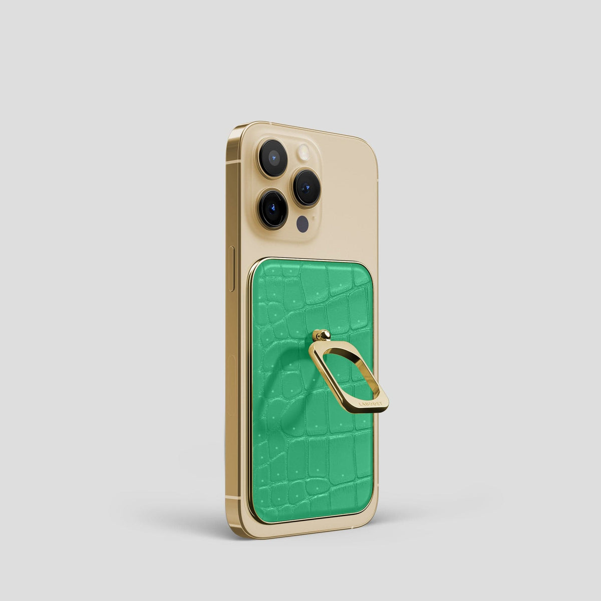 Cactus-Green MagSafe Ring iPhone 13 Pro with Gold Metal -1 | Cactus-Green-Gold