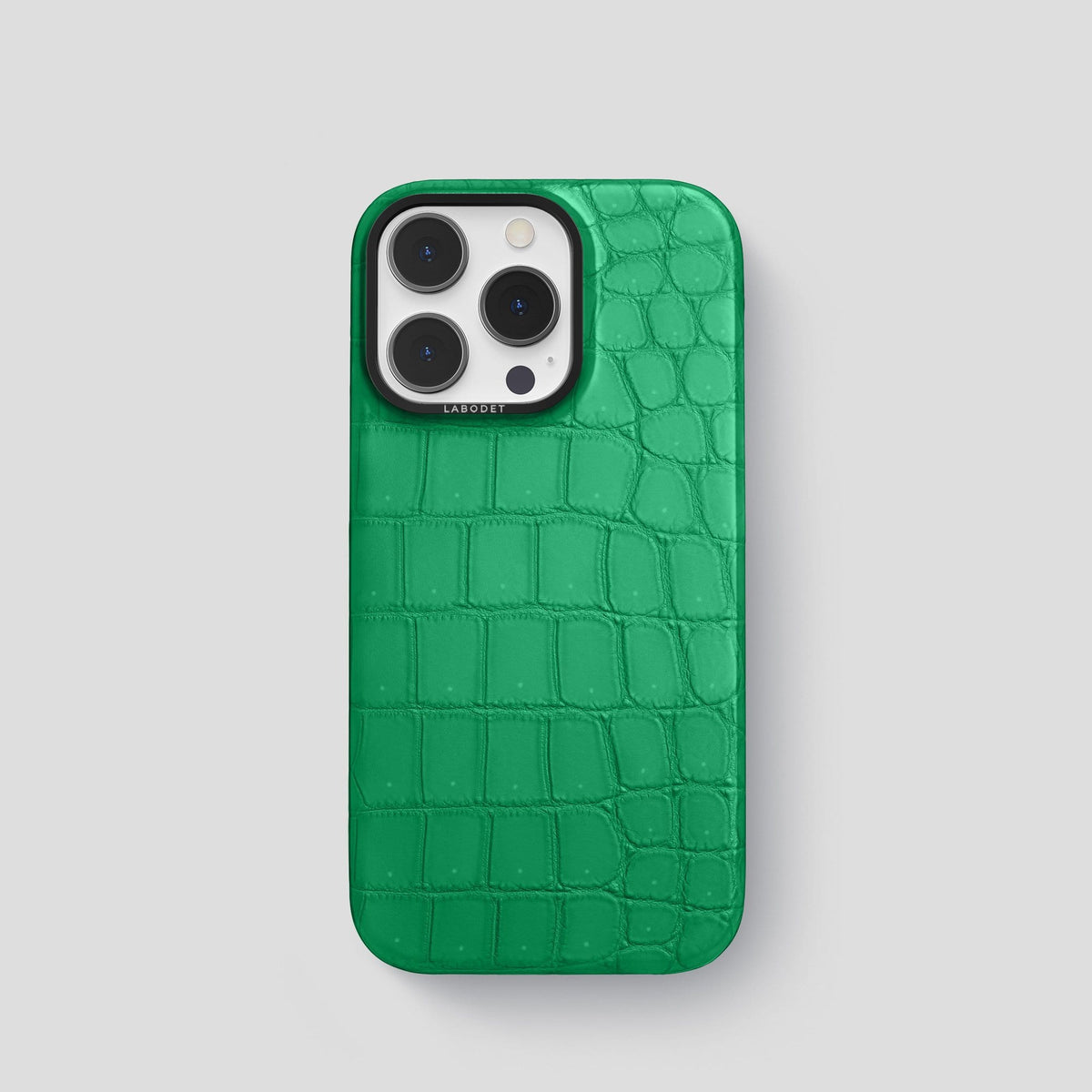 Cactus Green iPhone 13 Pro Classic Case with Black Metal -1 | Cactus-Green-Black