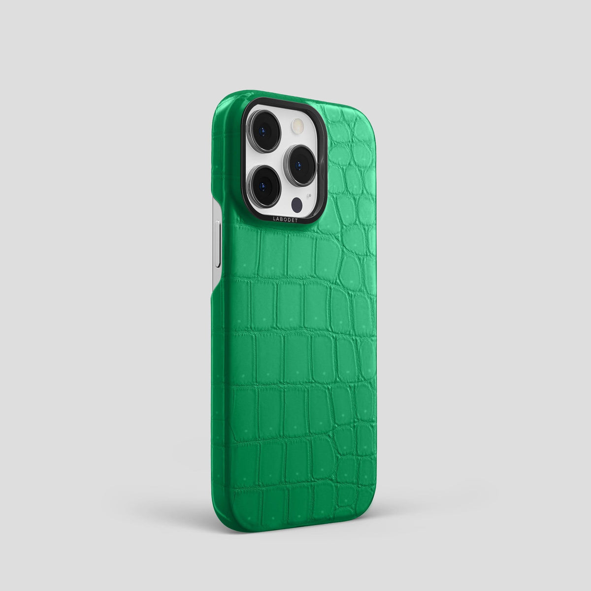 Cactus Green iPhone 13 Pro Classic Case with Black Metal -2 | Cactus-Green-Black