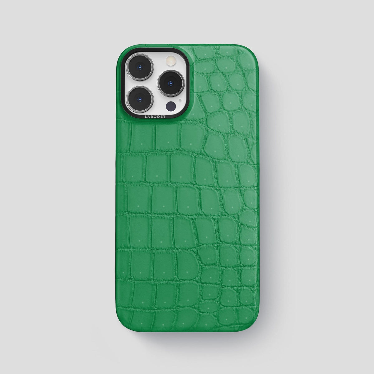 Cactus Green iPhone 13 Pro Max Classic Case with Black Metal -1 | Cactus-Green-Black