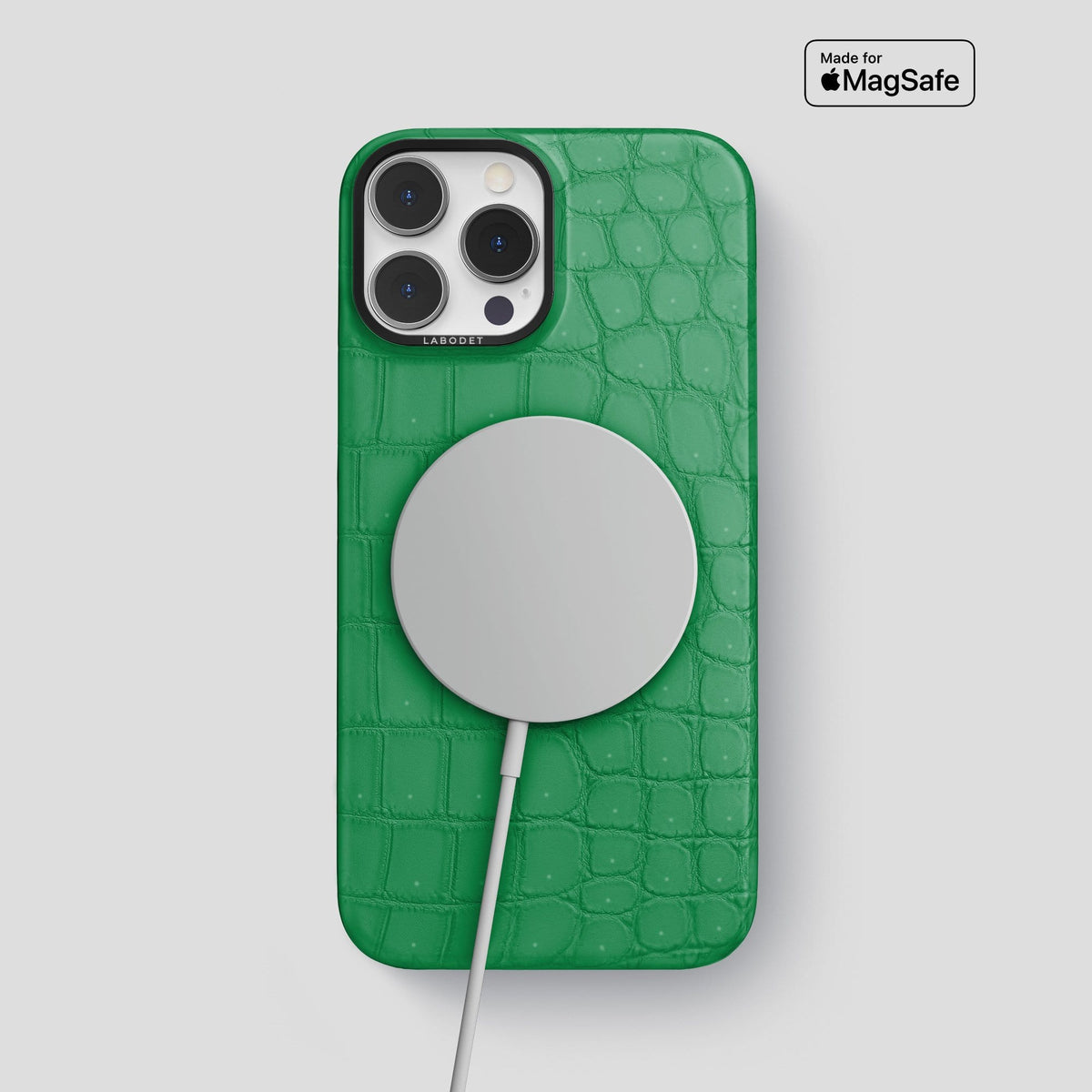 Cactus Green iPhone 13 Pro Max Classic Case with Black Metal -5 | Cactus-Green-Black