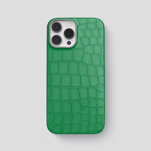 Classic Case For iPhone 13 Pro Max In Porosus Crocodile