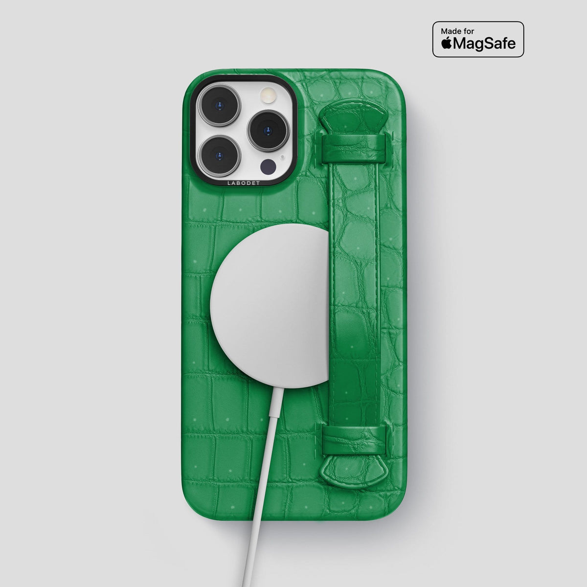 Cactus Green iPhone 13 Pro Max Strap Case with Black Metal -5 | Cactus-Green-Black