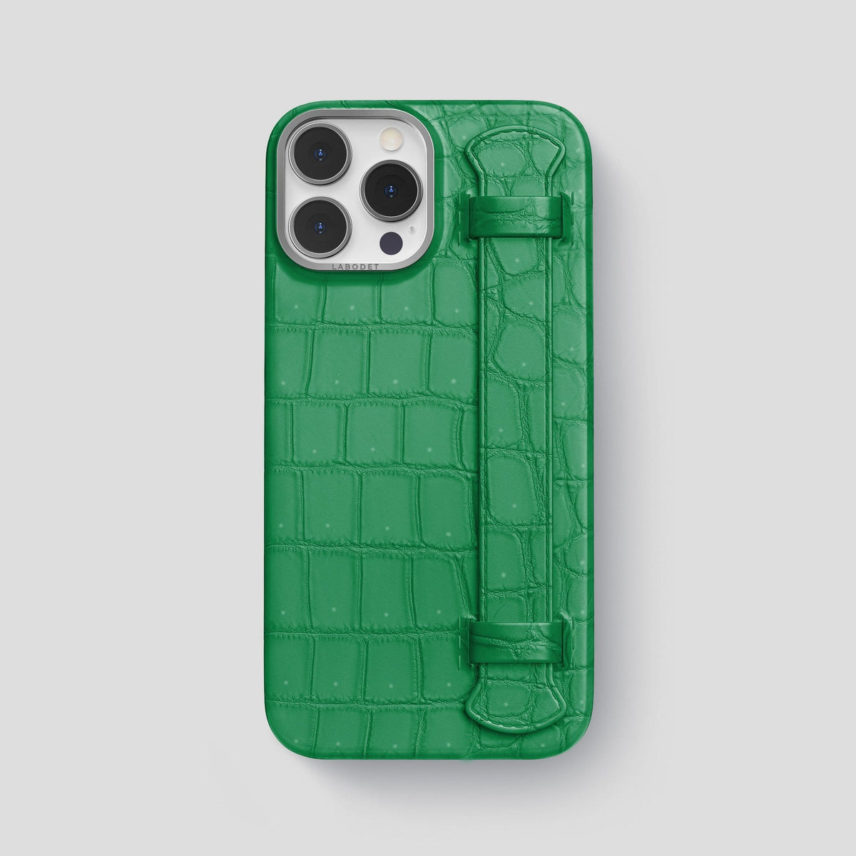 Cactus Green iPhone 13 Pro Max Strap Case with Steel Metal -1 | Cactus-Green-Steel