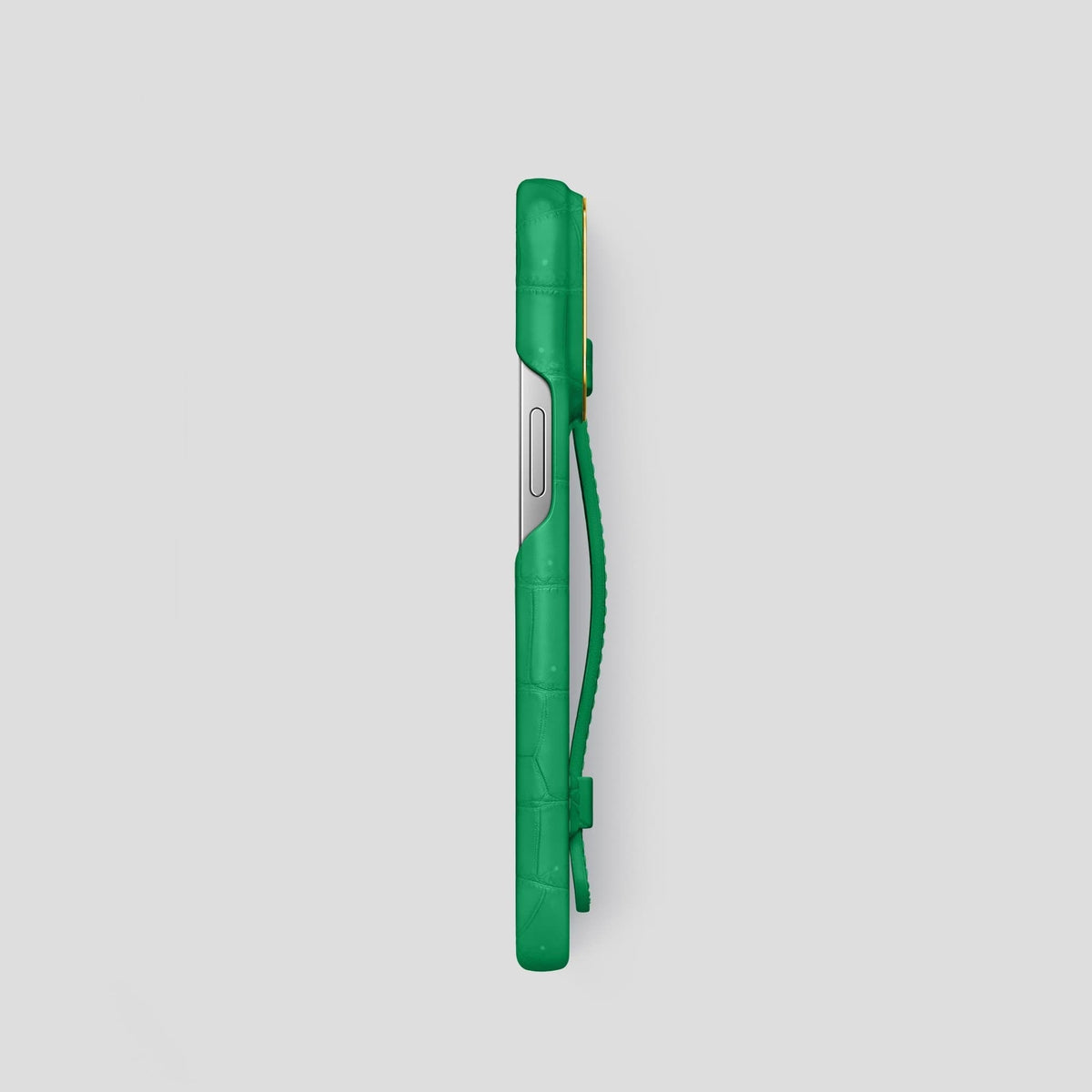 Cactus Green iPhone 13 Pro Strap Case with Gold Metal -3 | Cactus-Green-Gold