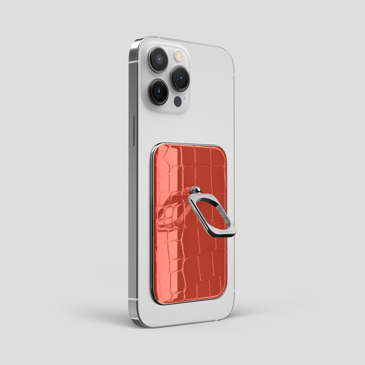 Coral Orange MagSafe Ring iPhone 13 Pro Max with Steel Metal -1 | Coral-Orange-Steel