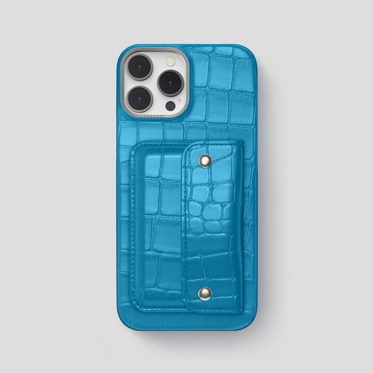 Curaçao-Blue iPhone 13 Pro Max Envelope Alligator -1 | Curaçao-Blue