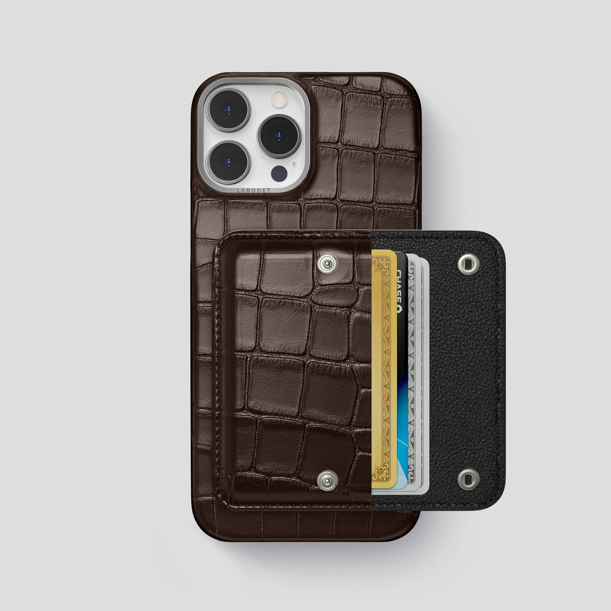 Dark Brown iPhone 13 Pro Max Envelope Alligator -2 | Dark-Brown