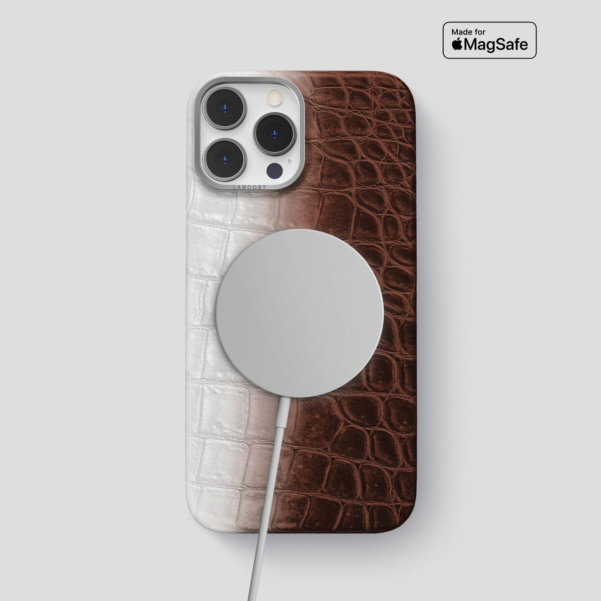Dark Brown iPhone 13 Pro Max Himalaya Classic Case with Steel Metal -4 | Dark-Brown-Steel