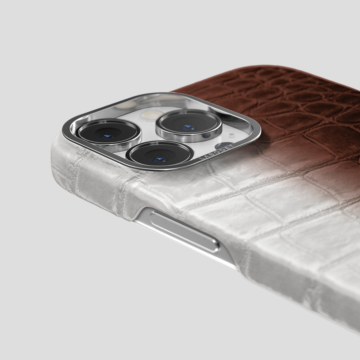 Dark Brown iPhone 13 Pro Max Himalaya Classic Case with Steel Metal -5 | Dark-Brown-Steel
