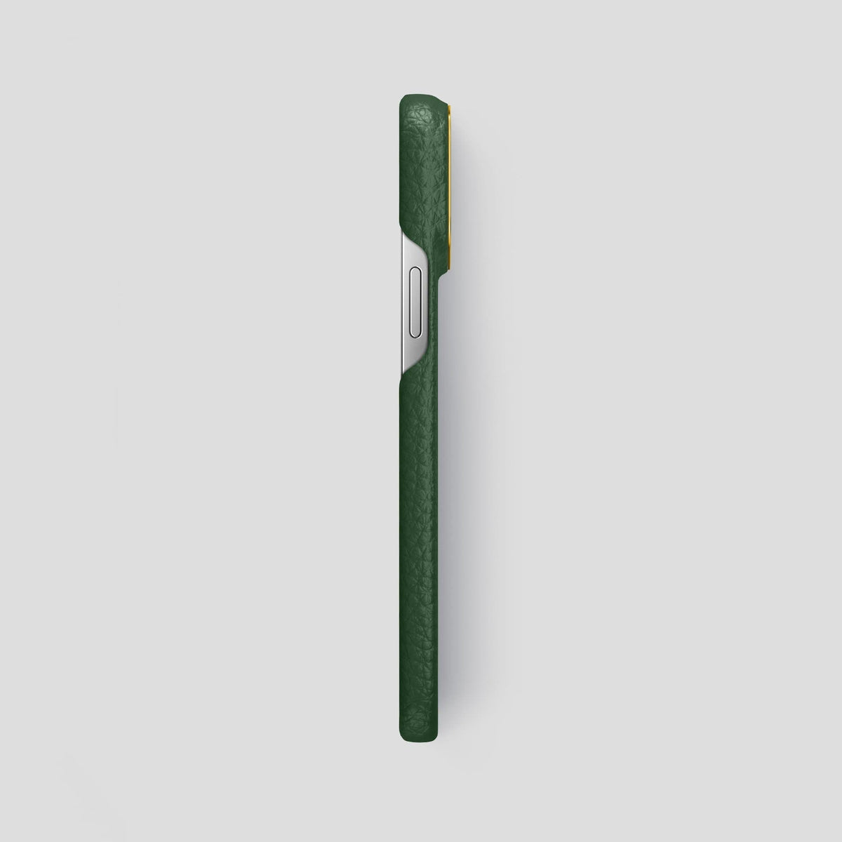 Dark Green iPhone 13 Pro Max Classic Case Calf with Gold Metal -3 | Dark-Green-Gold