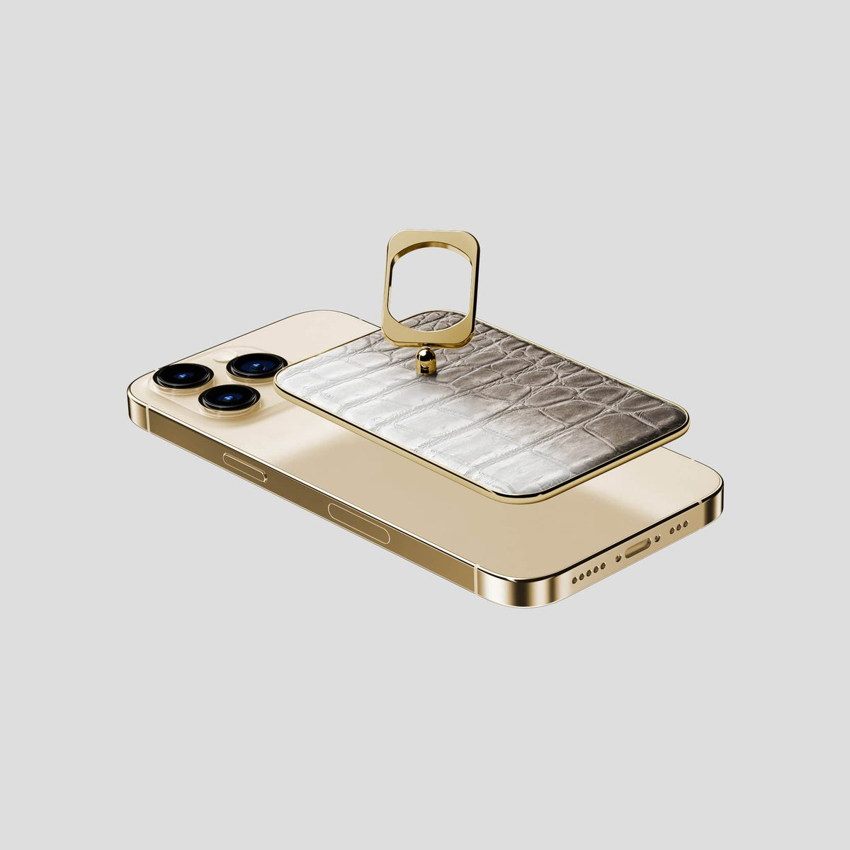 Dark iPhone 13 Pro Himalaya MagSafe Ring with Gold Metal -4 | Dark-Gold