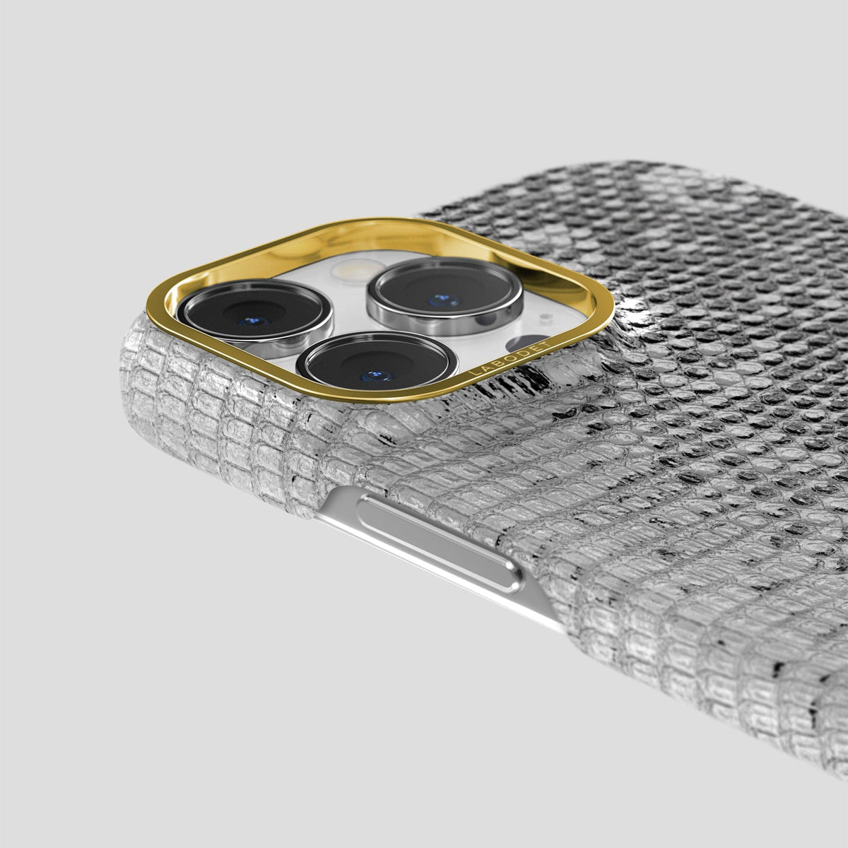 Dark iPhone 13 Pro Himalayan Lizard Classic Case with Gold Metal -6 | Dark-Gold