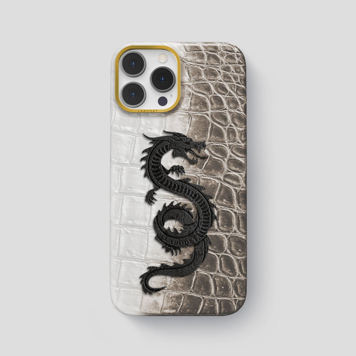 Dark iPhone 13 Pro Max Himalaya Classic Case with Gold Metal -1 | Dark-Gold