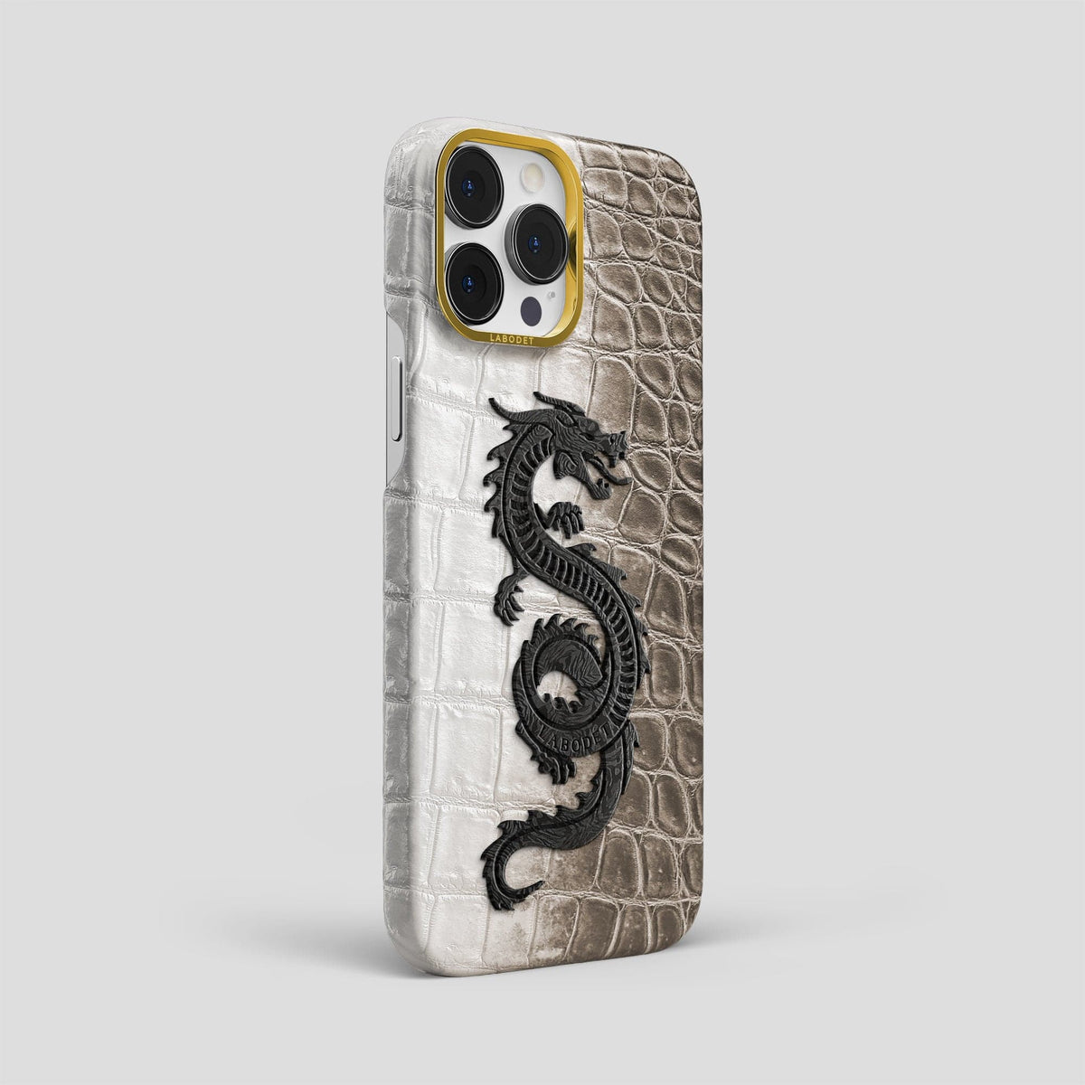 Dark iPhone 13 Pro Max Himalaya Classic Case with Gold Metal -2 | Dark-Gold