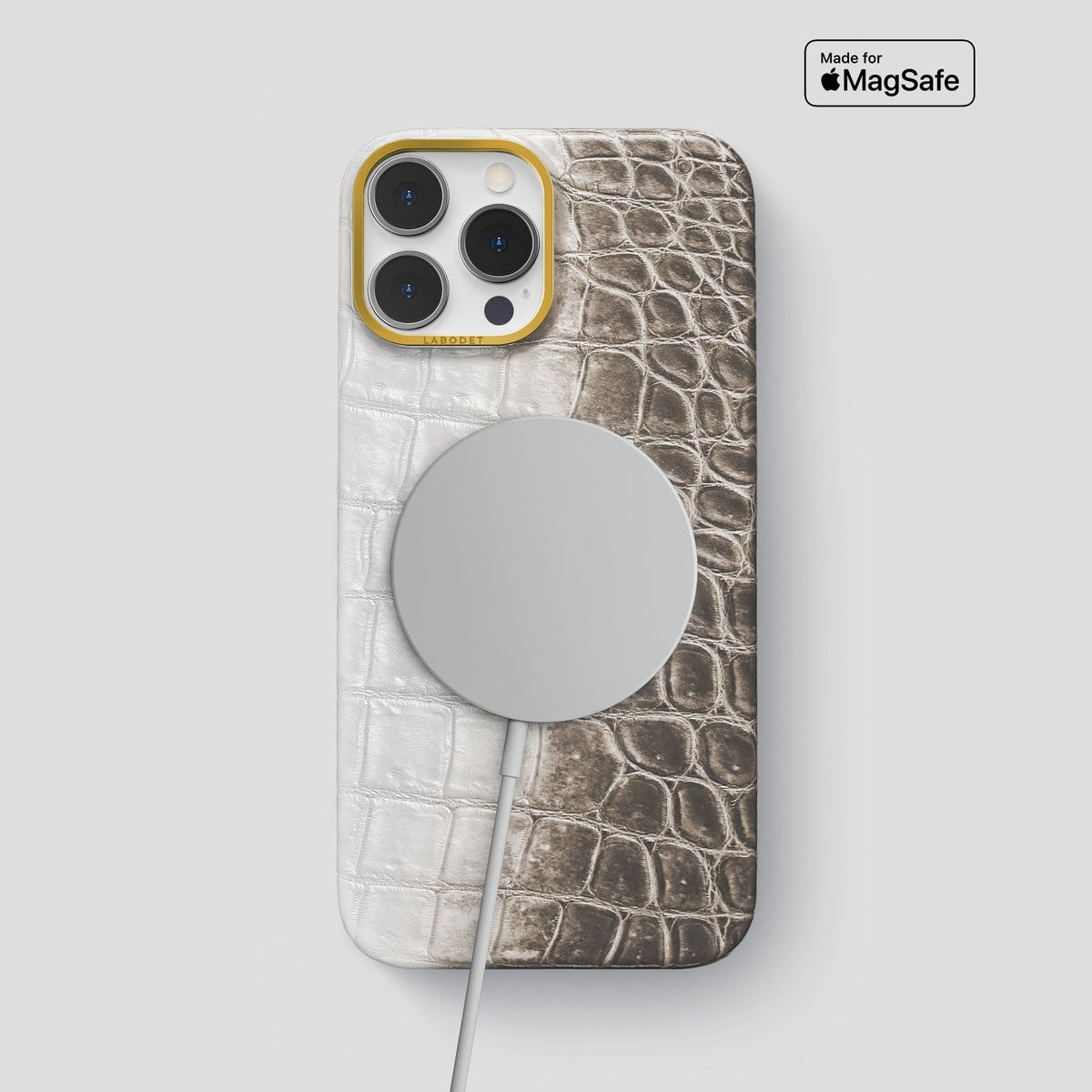 Dark iPhone 13 Pro Max Himalaya Classic Case with Gold Metal -4 | Dark-Gold