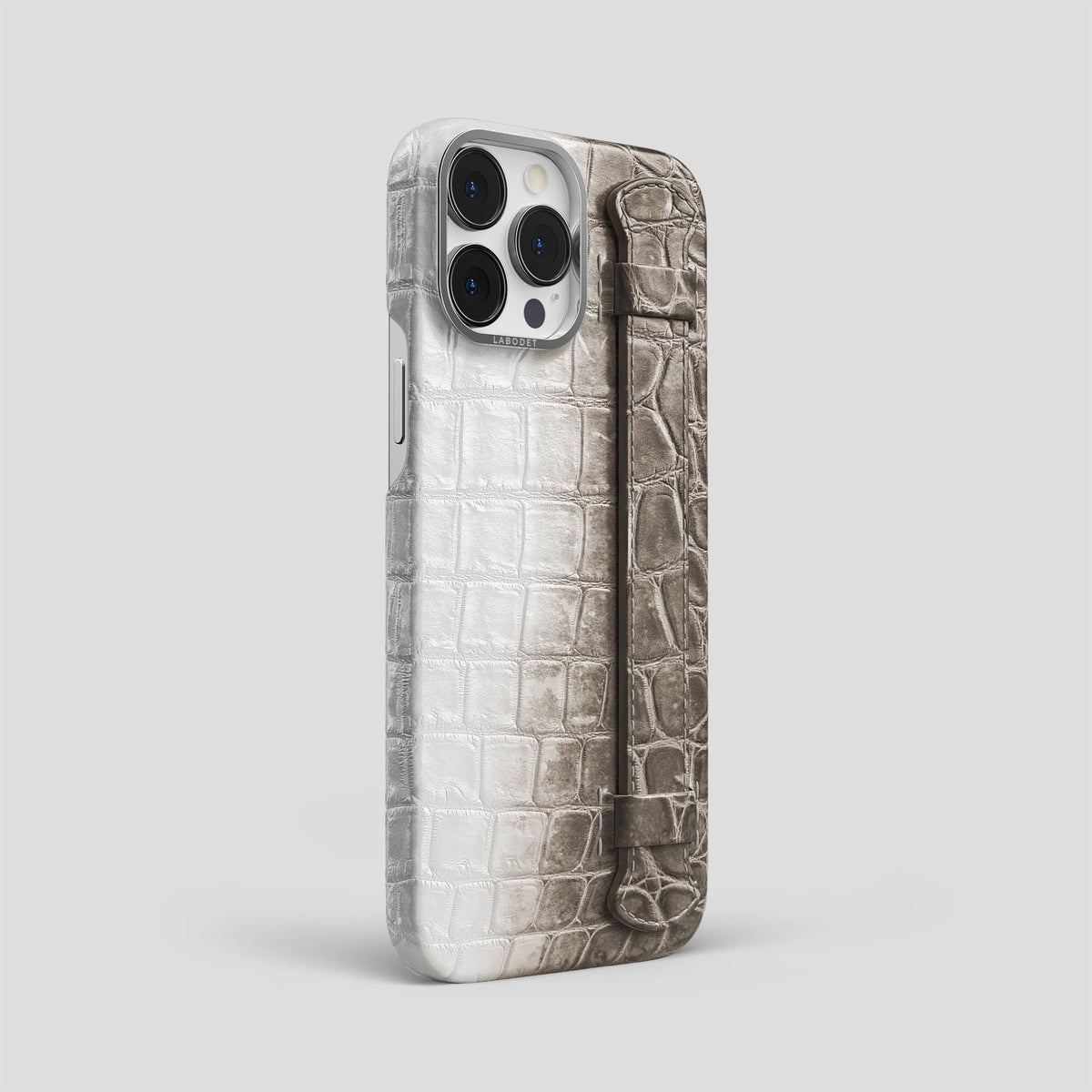 Dark iPhone 13 Pro Max Himalaya Strap Case with Steel Metal -2 | Dark-Steel