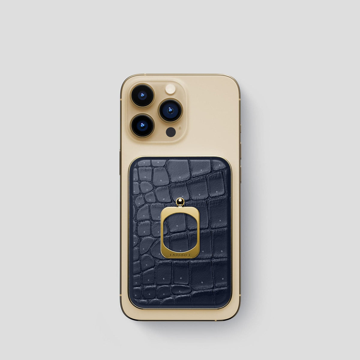 Deep-Blue-Sea MagSafe Ring iPhone 13 Pro with Gold Metal -2 | Deep-Blue-Sea-Gold