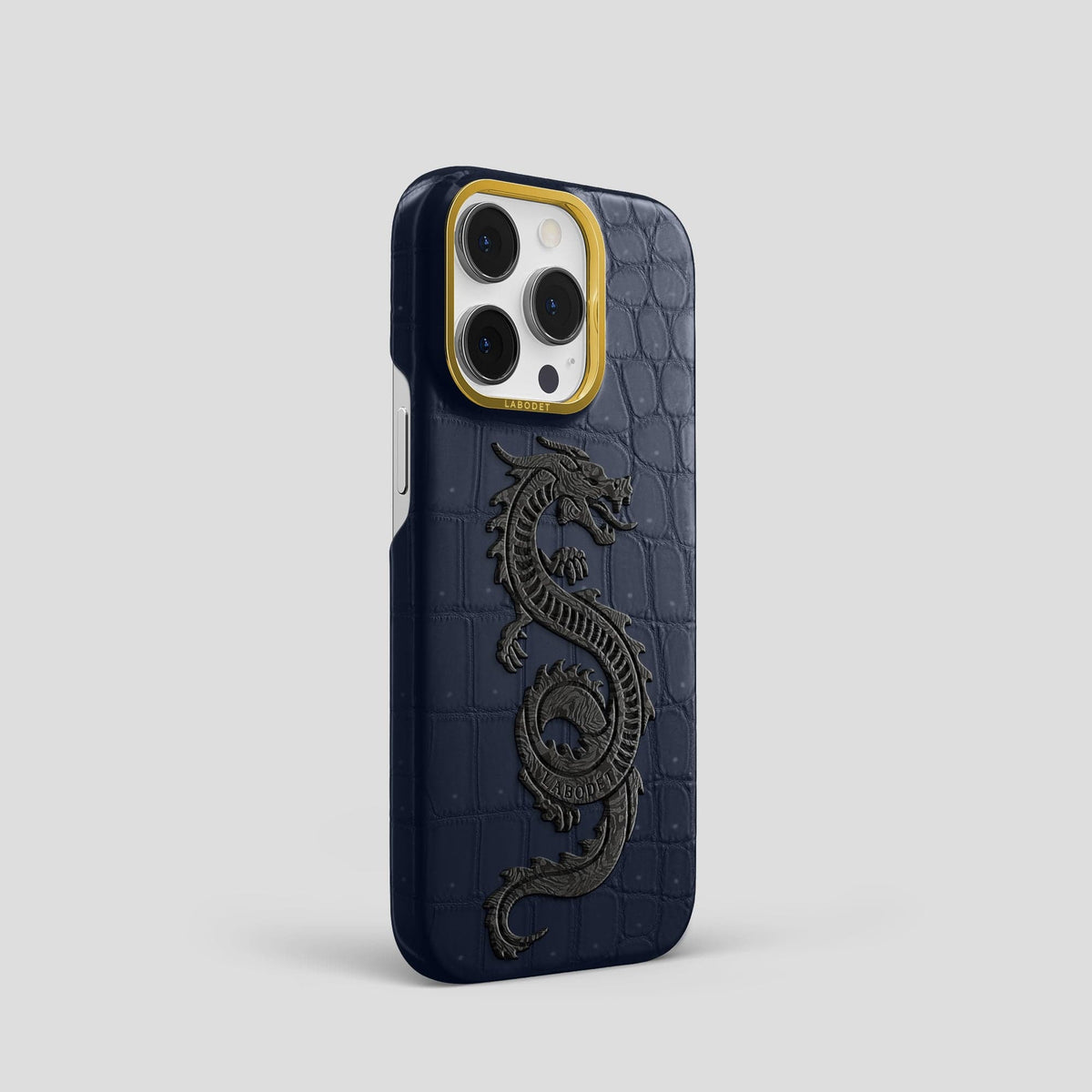 Deep-Blue-Sea iPhone 13 Pro Classic Case with Gold Metal -2 | Deep-Blue-Sea-Gold