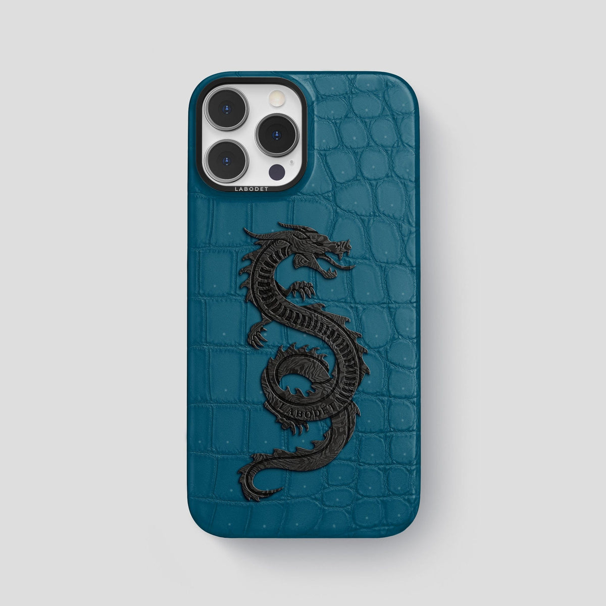 Duck-Blue iPhone 13 Pro Max Classic Case with Black Metal -1 | Duck-Blue-Black