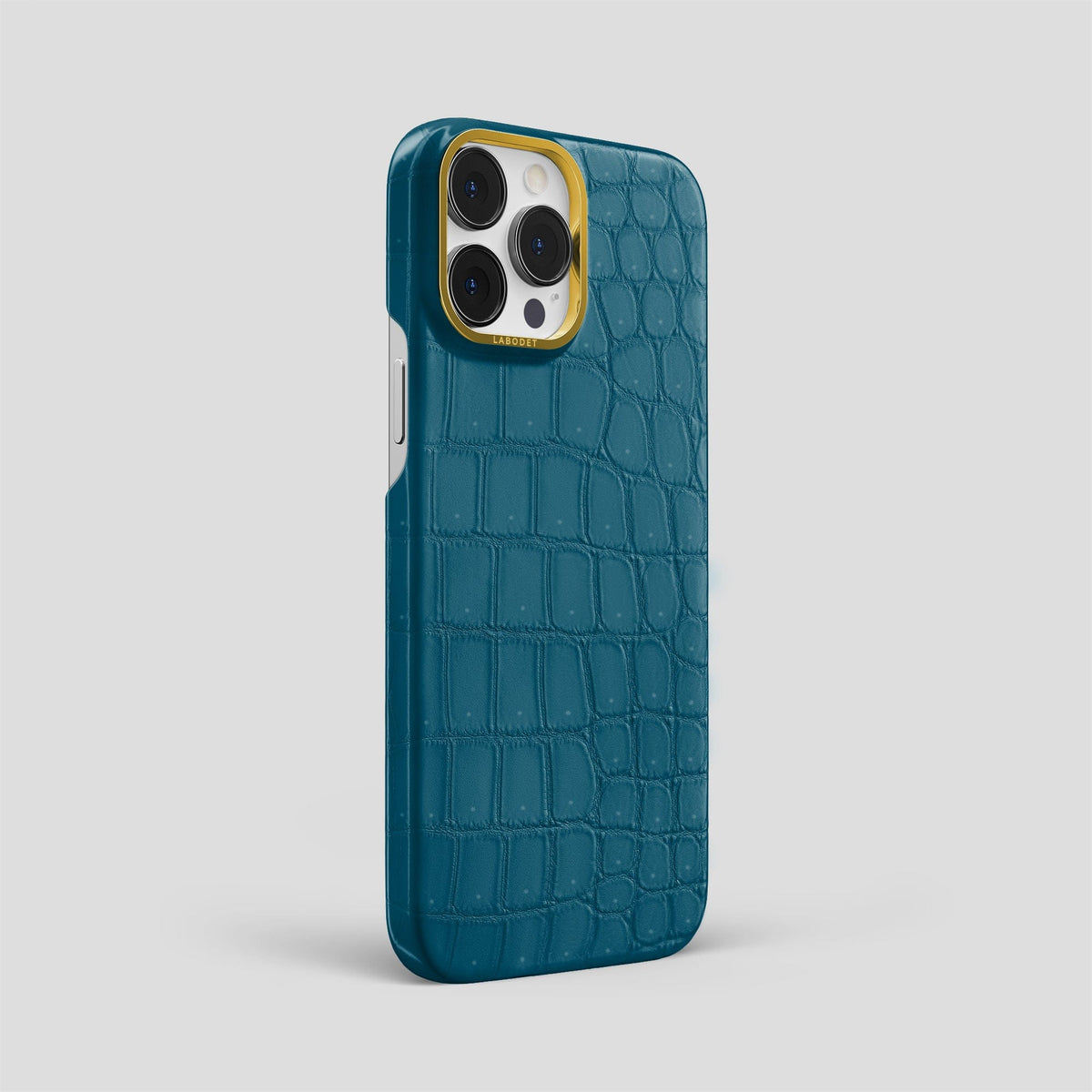 Duck-Blue iPhone 13 Pro Max Classic Case with Gold Metal -2 | Duck-Blue-Gold