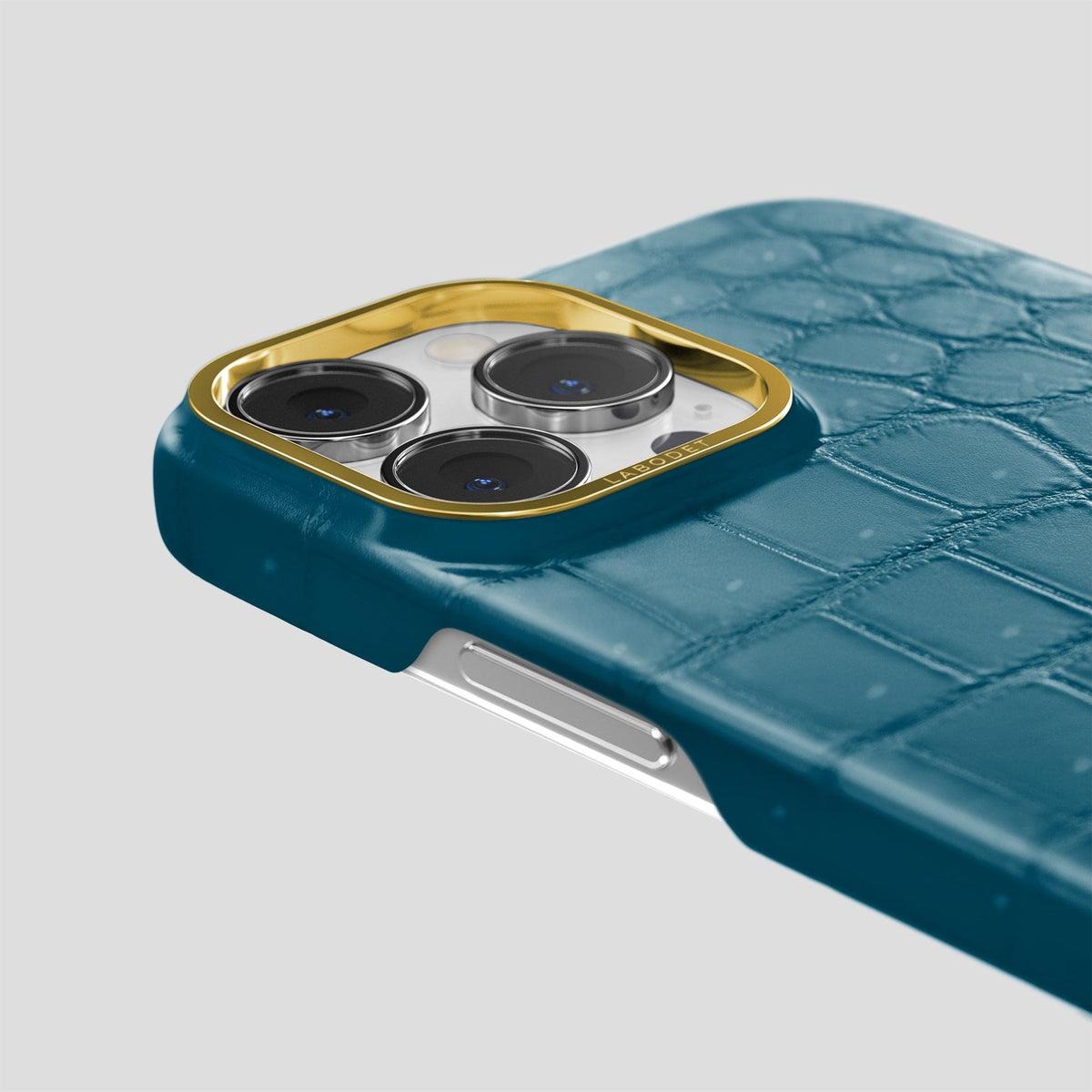 Duck-Blue iPhone 13 Pro Max Classic Case with Gold Metal -6 | Duck-Blue-Gold
