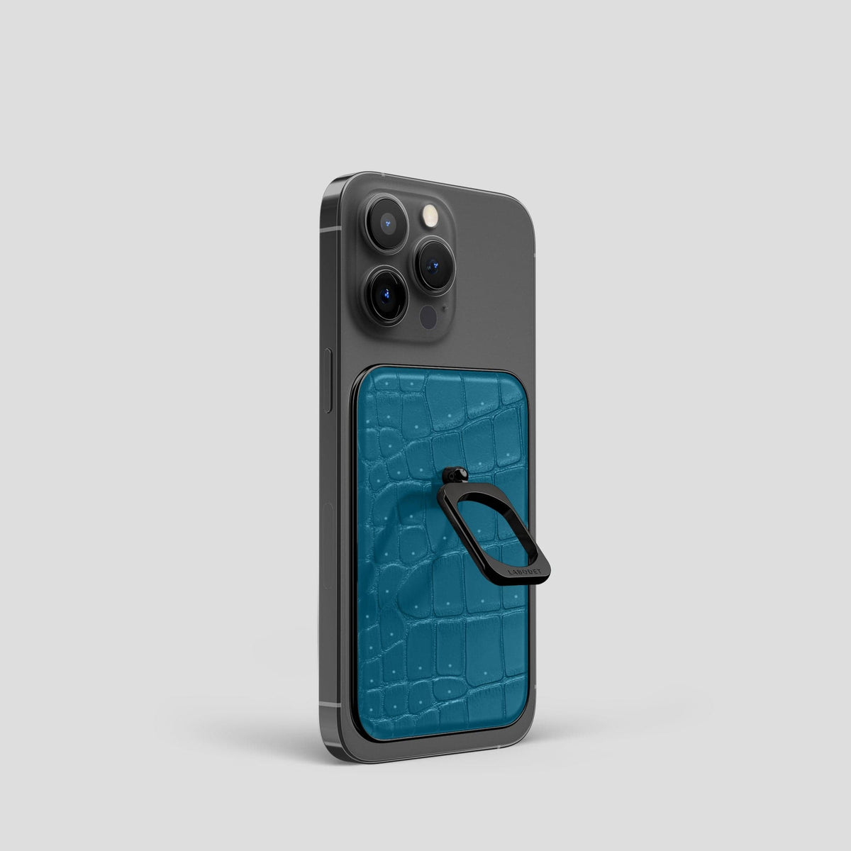 Duck Blue MagSafe Ring iPhone 13 Pro with Black Metal -1 | Duck-Blue-Black