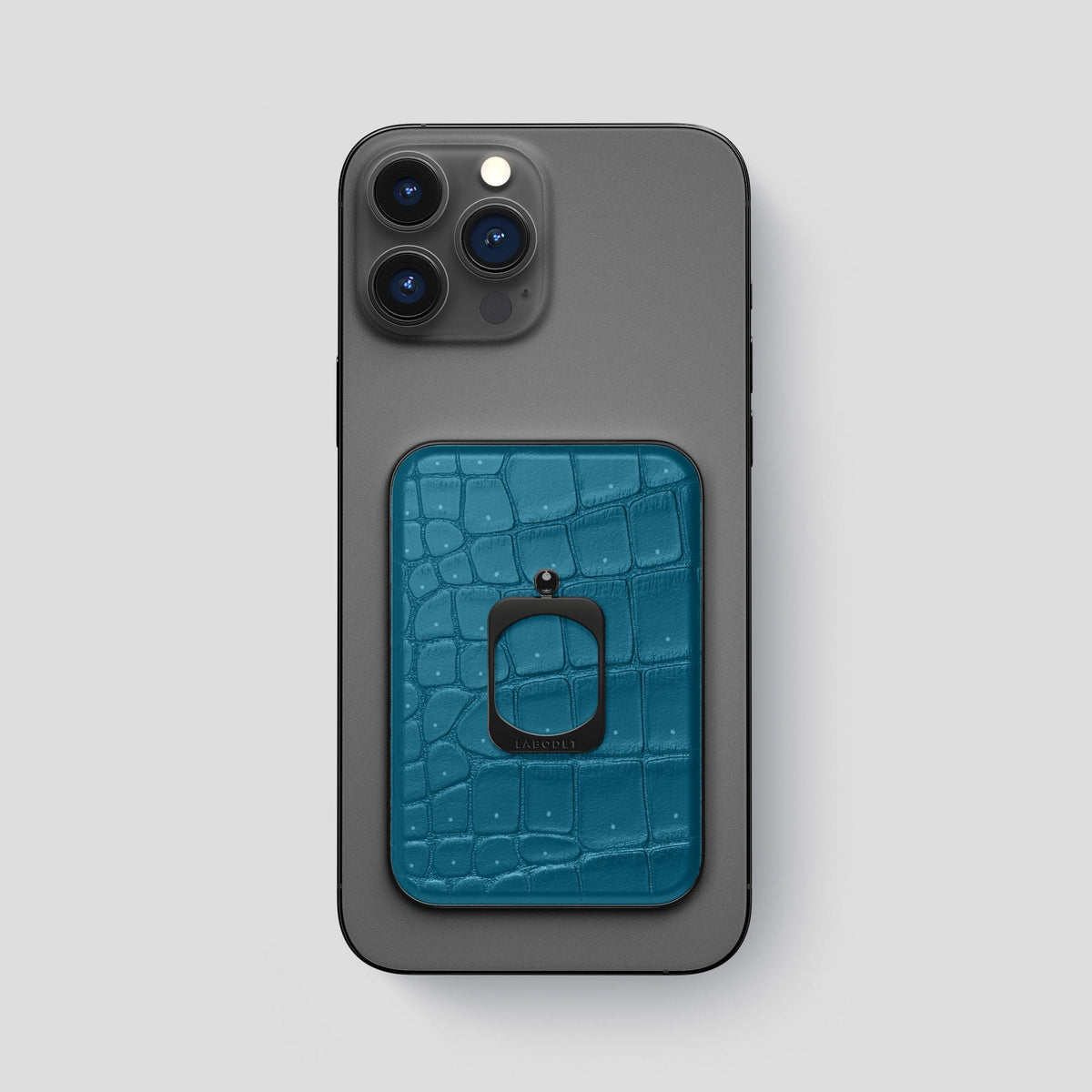 Duck Blue MagSafe Ring iPhone 13 Pro Max with Black Metal -2 | Duck-Blue-Black