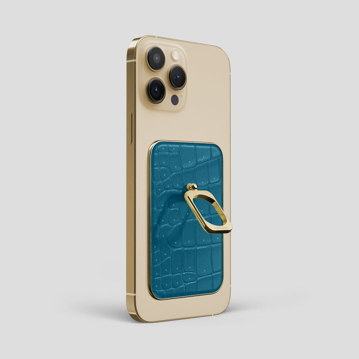 Duck Blue MagSafe Ring iPhone 13 Pro Max with Gold Metal -1 | Duck-Blue-Gold