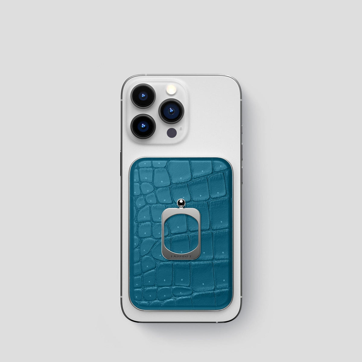 Duck Blue MagSafe Ring iPhone 13 Pro with Steel Metal -2 | Duck-Blue-Steel