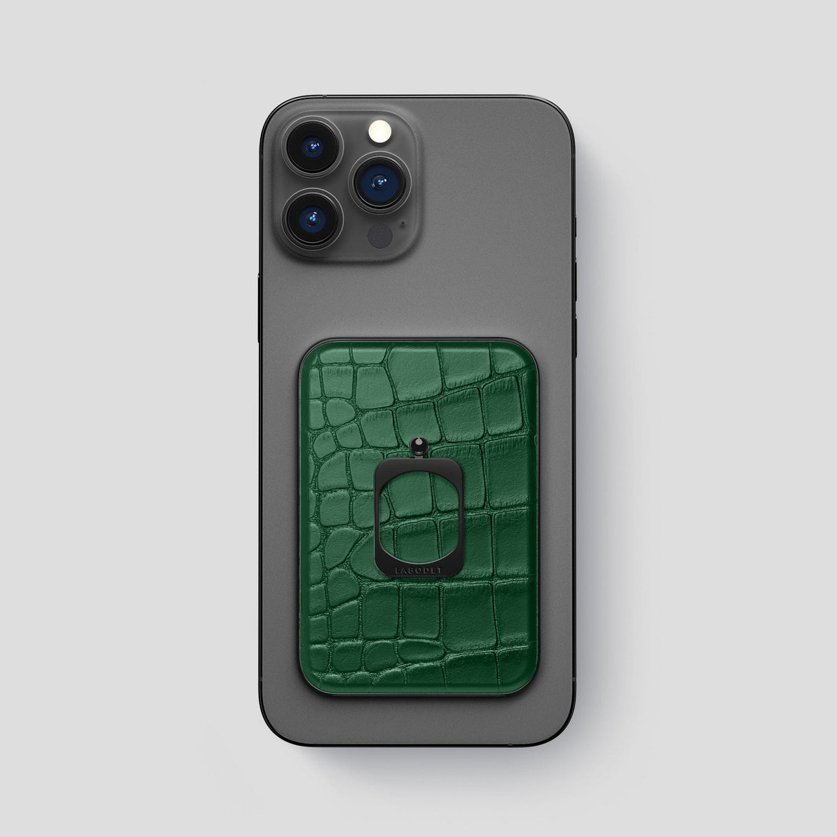 Forest-Green MagSafe Ring iPhone 13 Pro Max Alligator with Black Metal -1 | Forest-Green-Black
