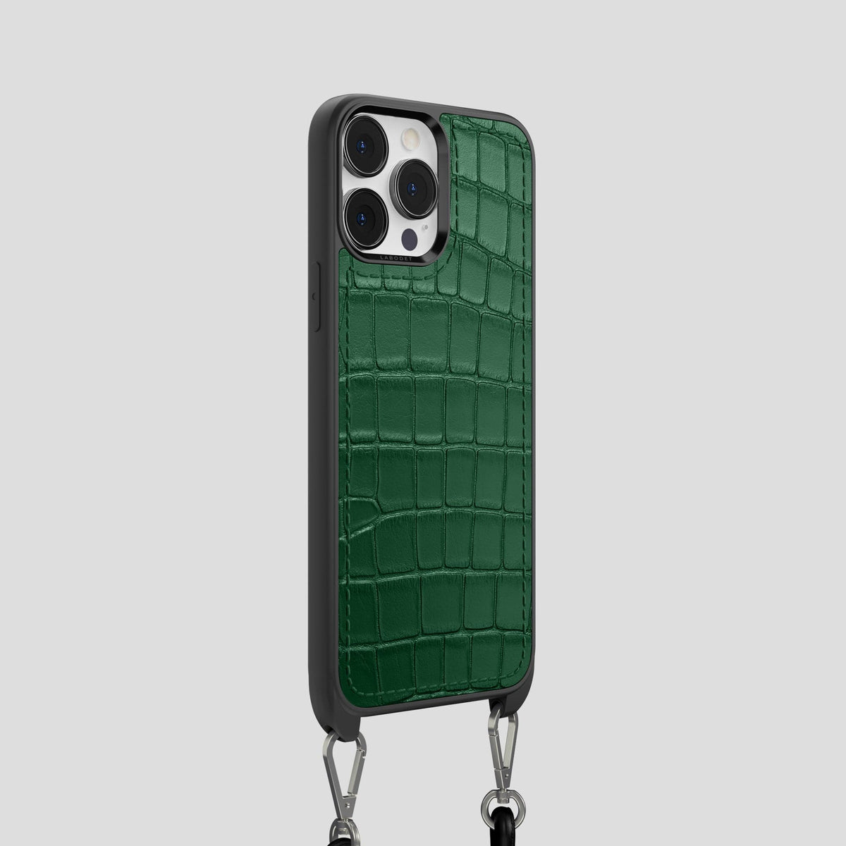 Forest-Green iPhone 13 Pro Crossbody Sport Case Alligator -2 | Forest-Green