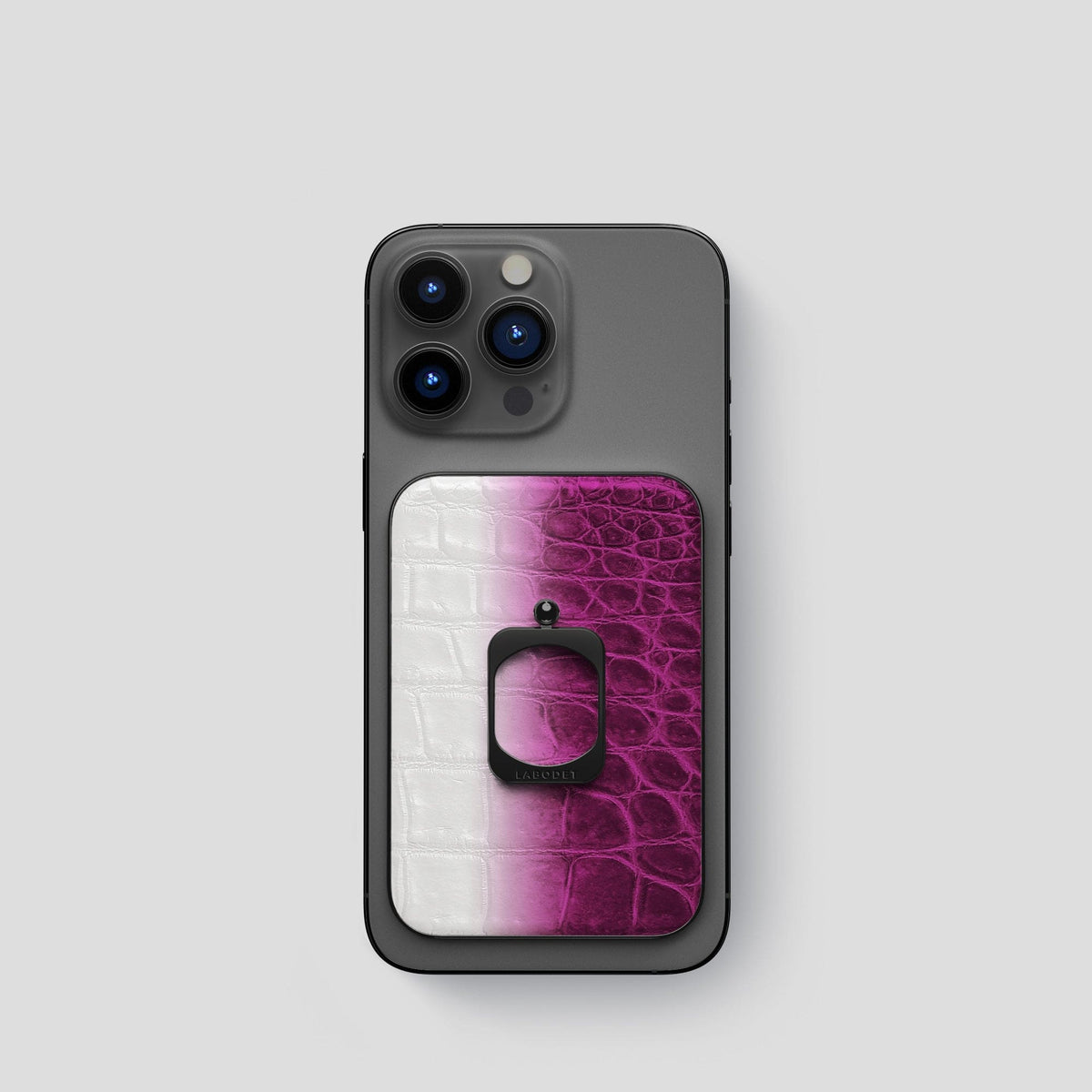 Fuchsia iPhone 13 Pro Himalaya MagSafe Ring with Black Metal -1 | Fuchsia-Black